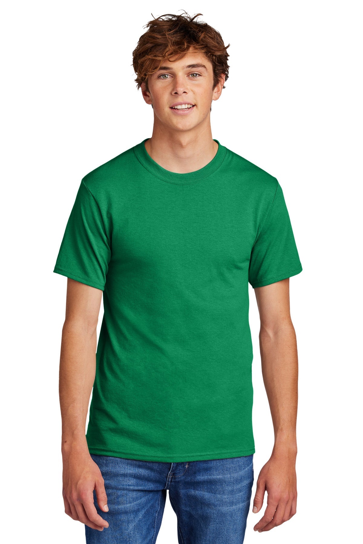 Front View of Kelly Port & Co Core Blend Tee. PC55