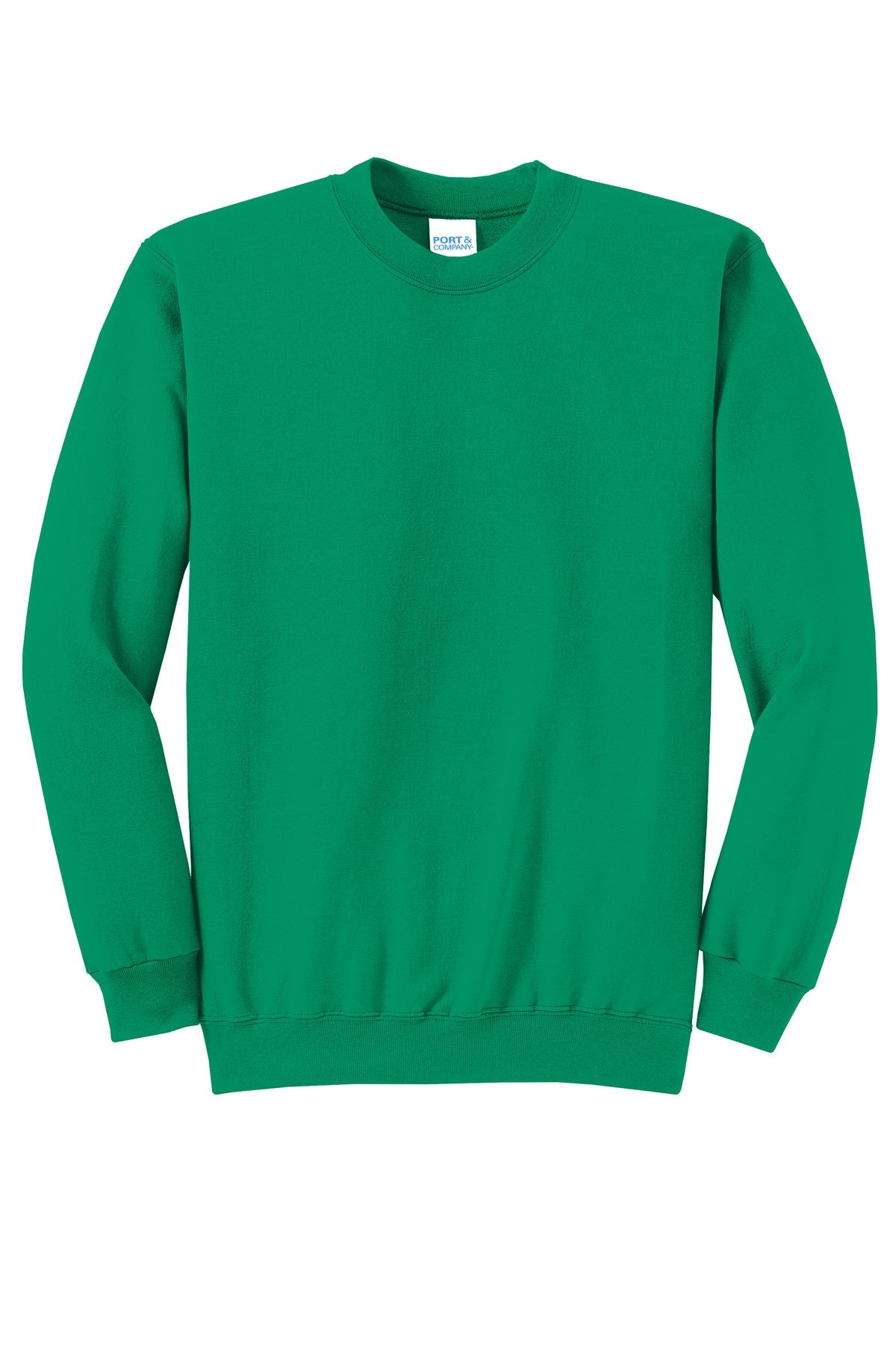 Front View of Kelly Port & Co Core Fleece Crewneck Sweatshirt. PC78