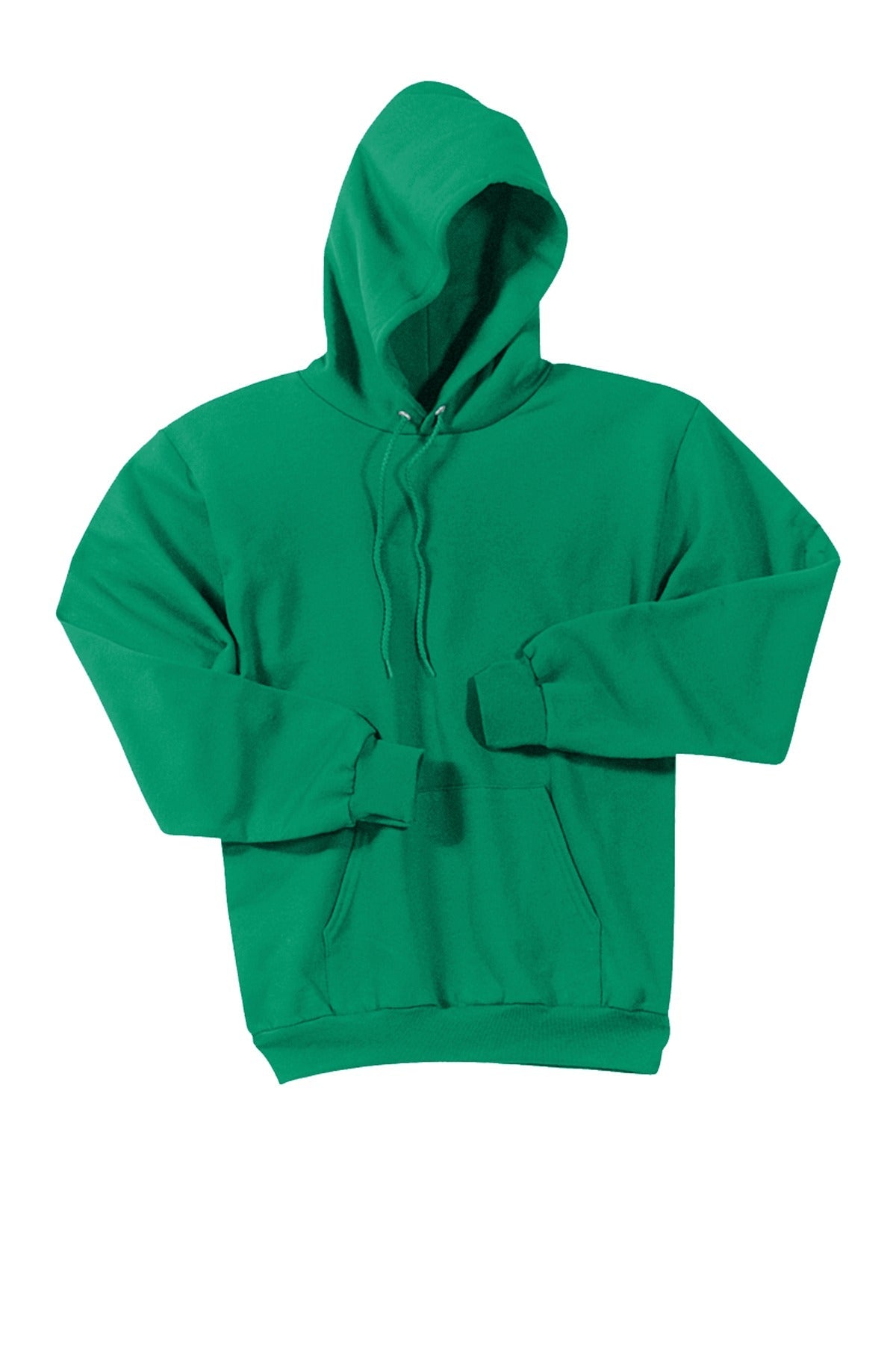 Front View of Kelly Port & Co Essential Fleece Pullover Hooded Sweatshirt. PC90H