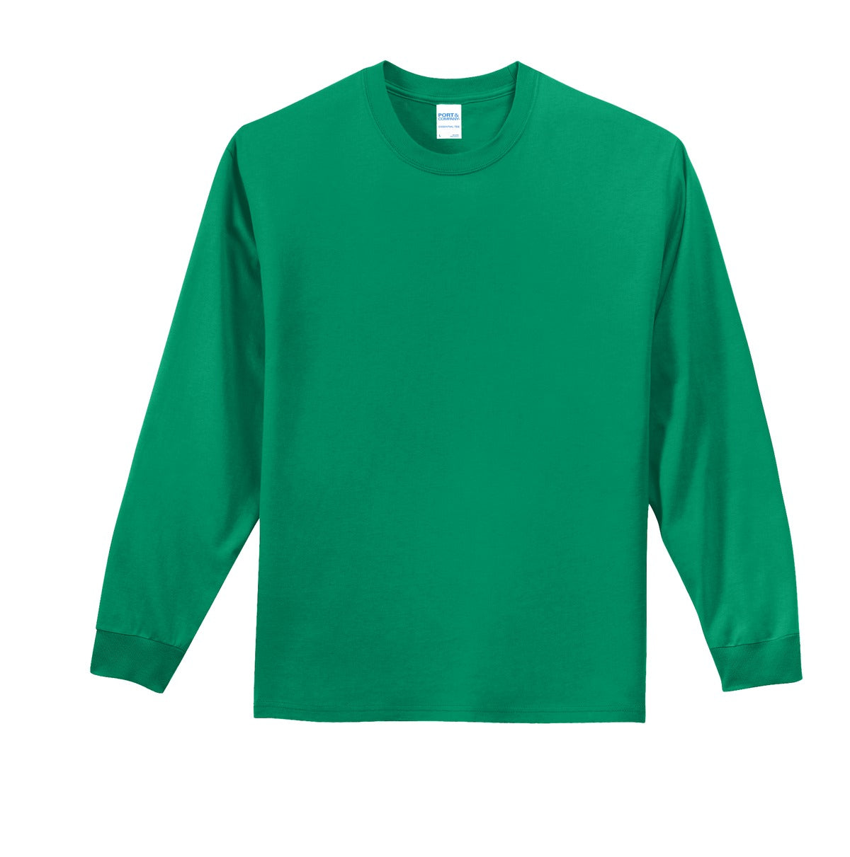 Front View of Kelly Port & Co Long Sleeve Essential Tee. PC61LS