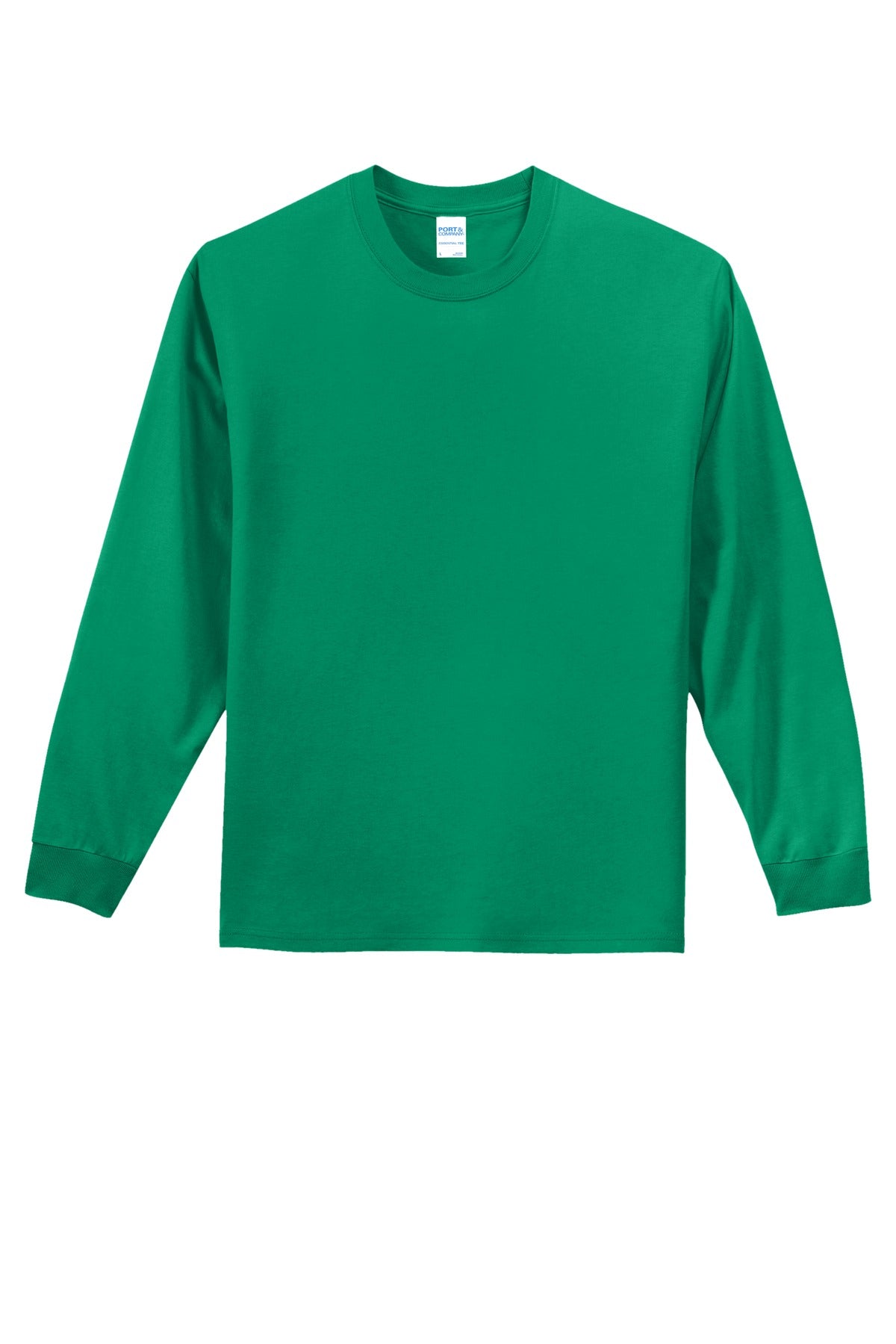 Front View of Kelly Port & Co Long Sleeve Essential Tee. PC61LS