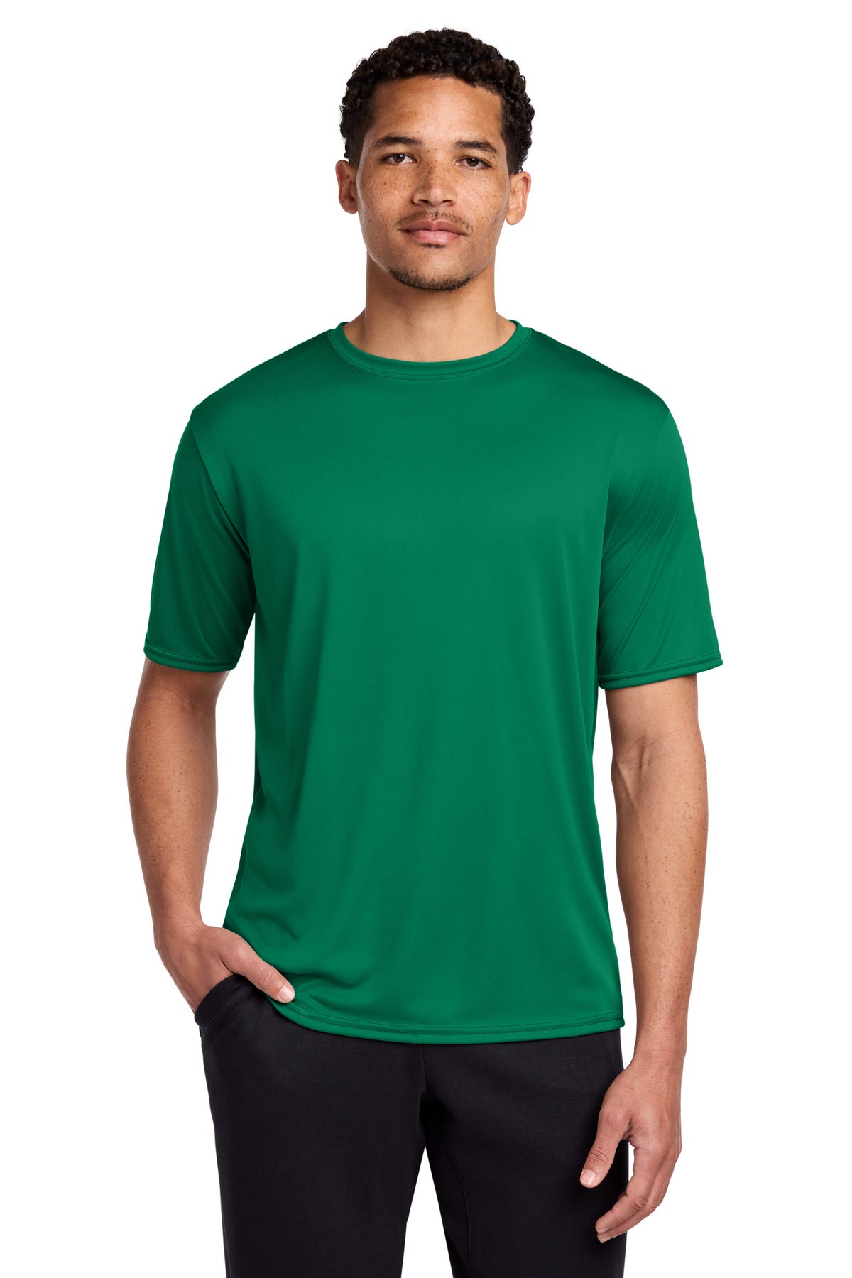 Front View of Kelly Port & Co Performance Tee. PC380