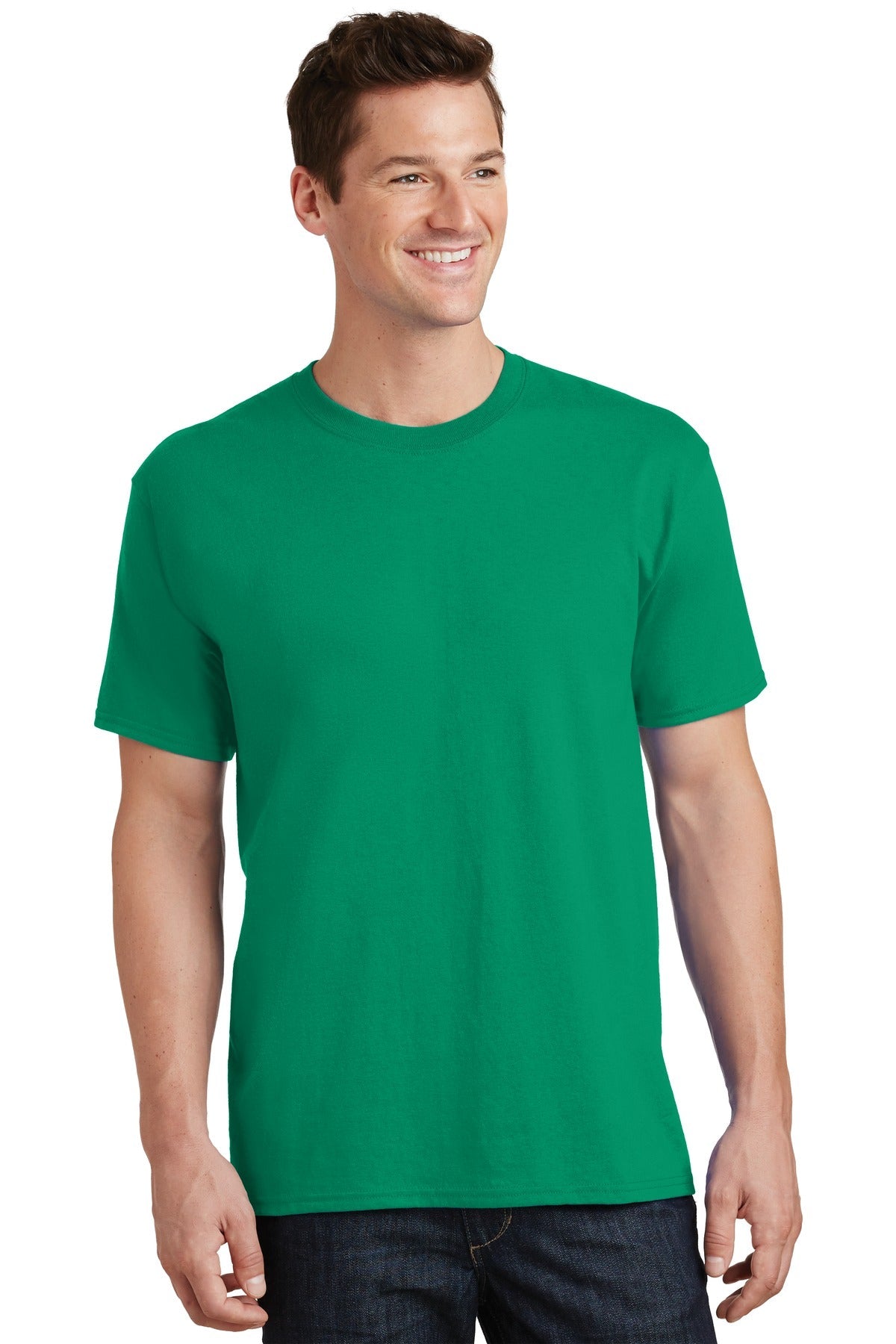 Front View of Kelly Port & Co Tall Core Cotton Tee PC54T