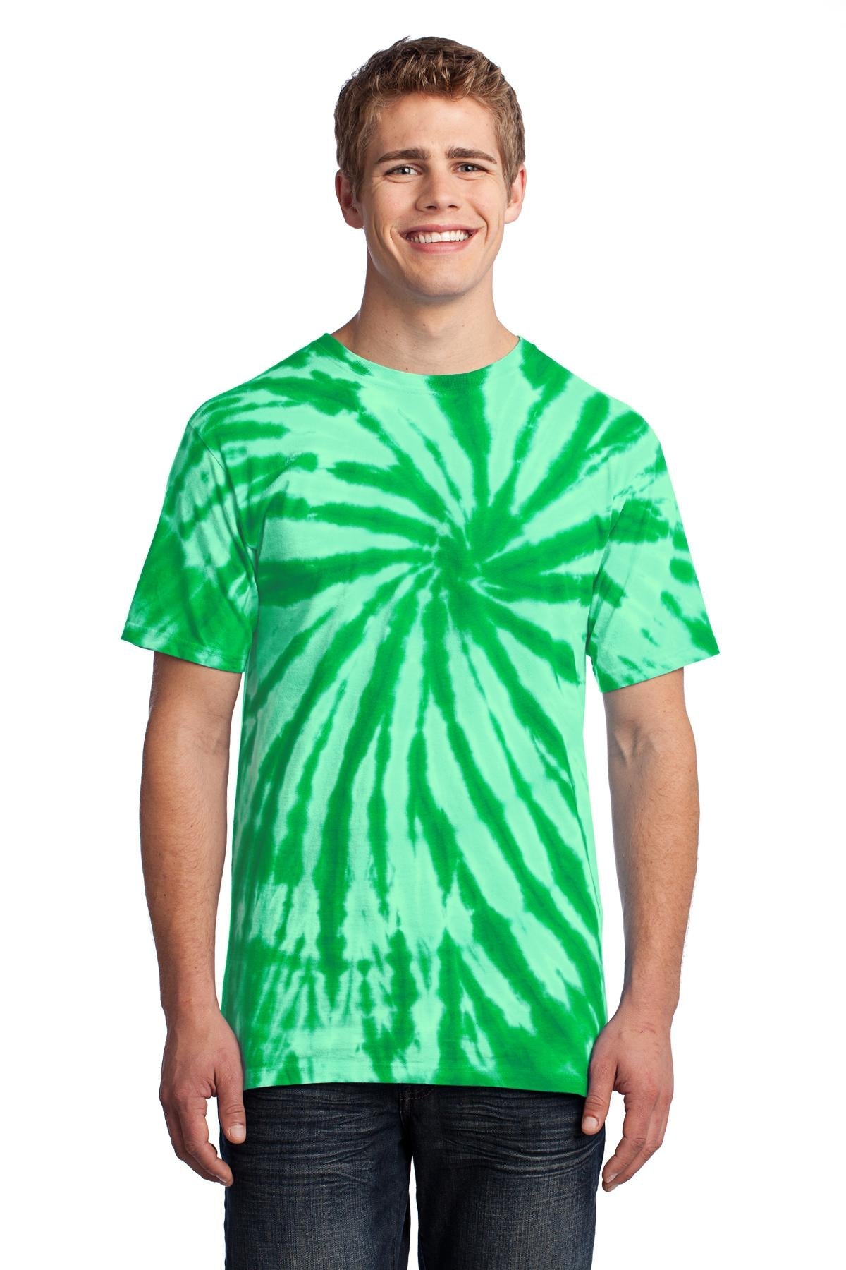 Front View of Kelly Port & Co Tie-Dye Tee. PC147
