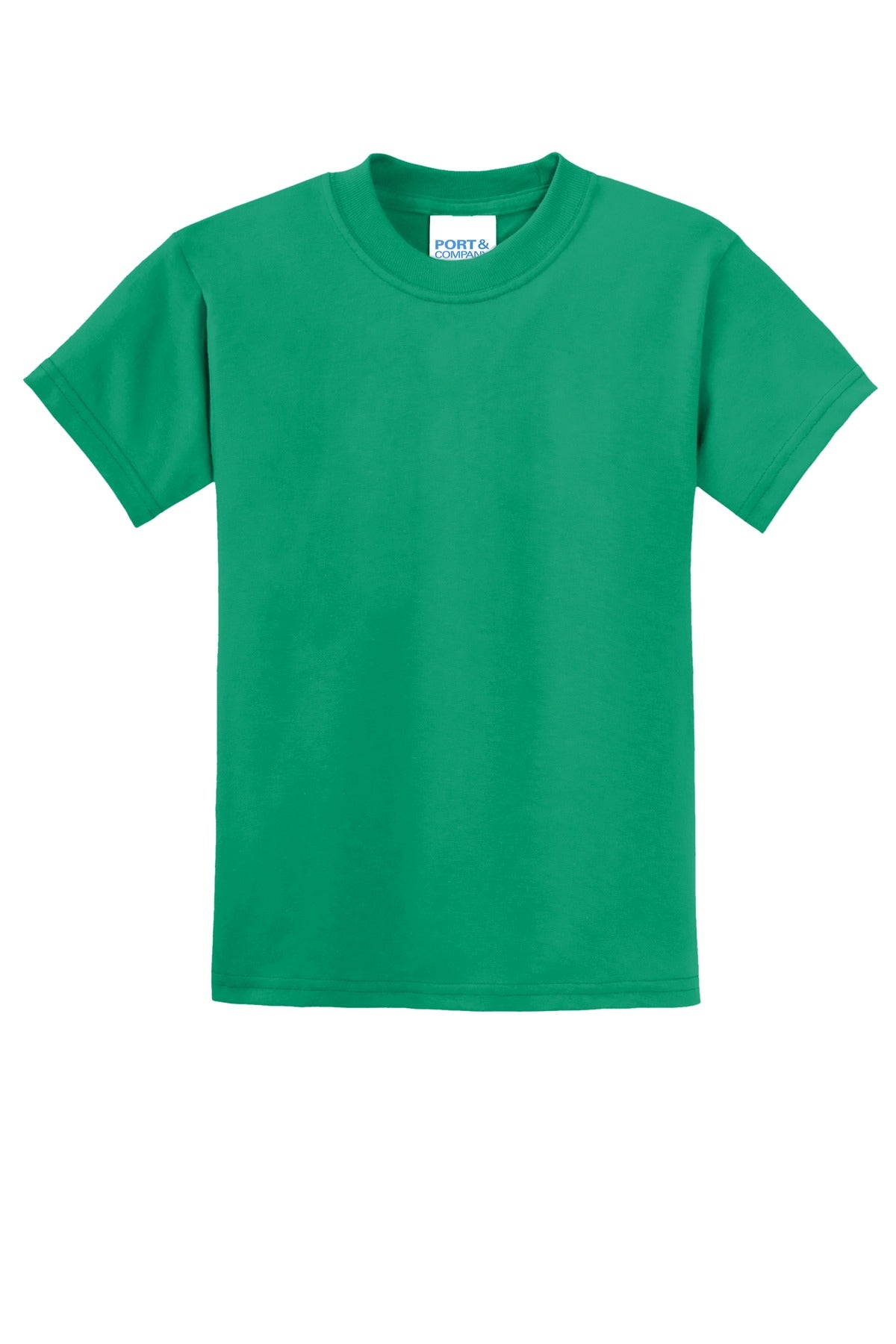 Front View of Kelly Port & Co Youth Core Blend Tee. PC55Y