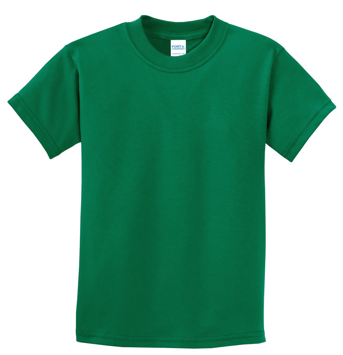 Front View of Kelly Port & Co Youth Essential Tee. PC61Y