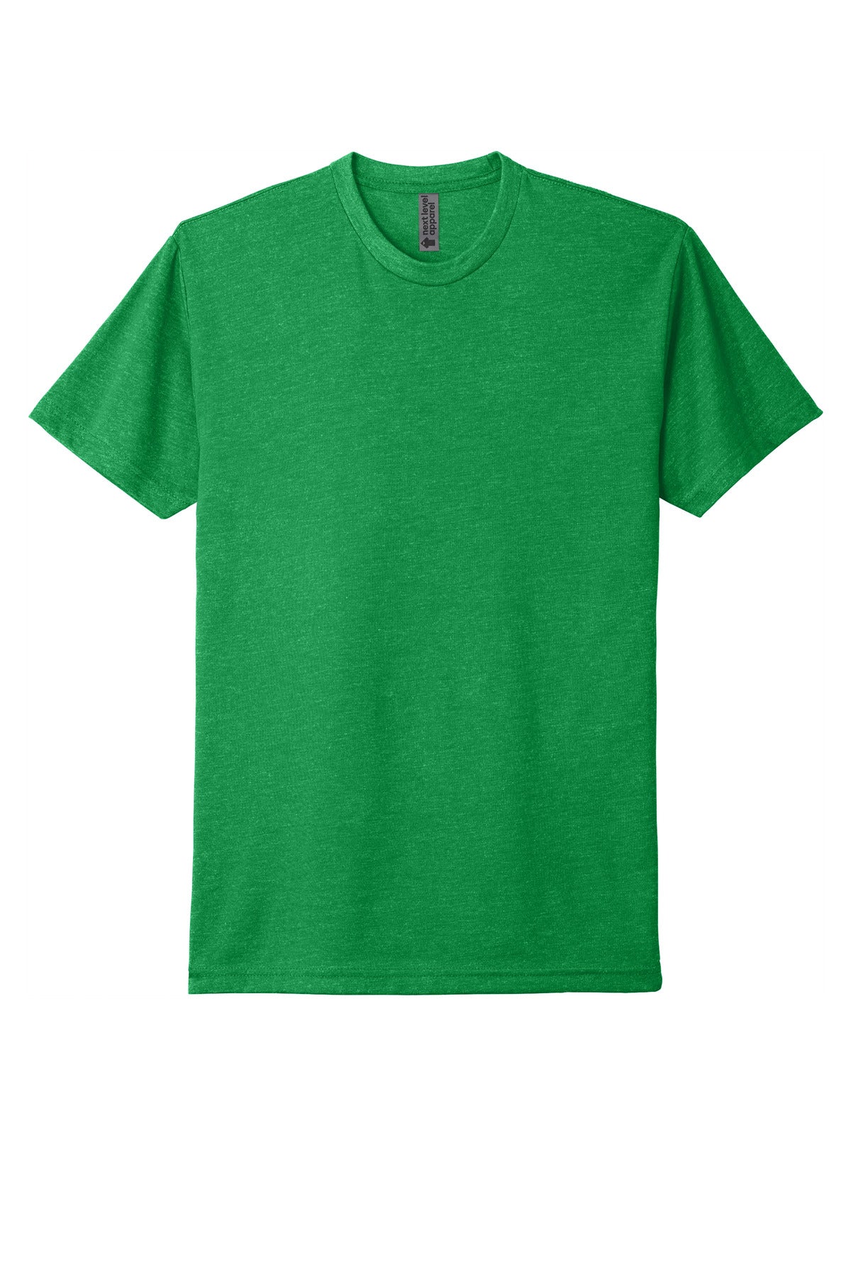 Front View of KellyGreen Next Level Apparel Adult CVC Tee. NL6210