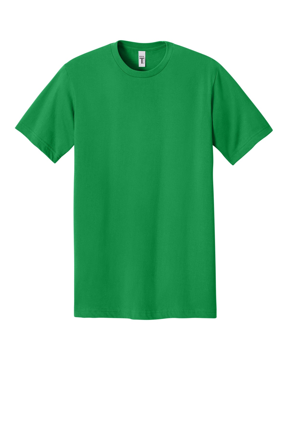 Front View of KellyGreen Next Level Apparel Ideal Jersey Tee NL1810