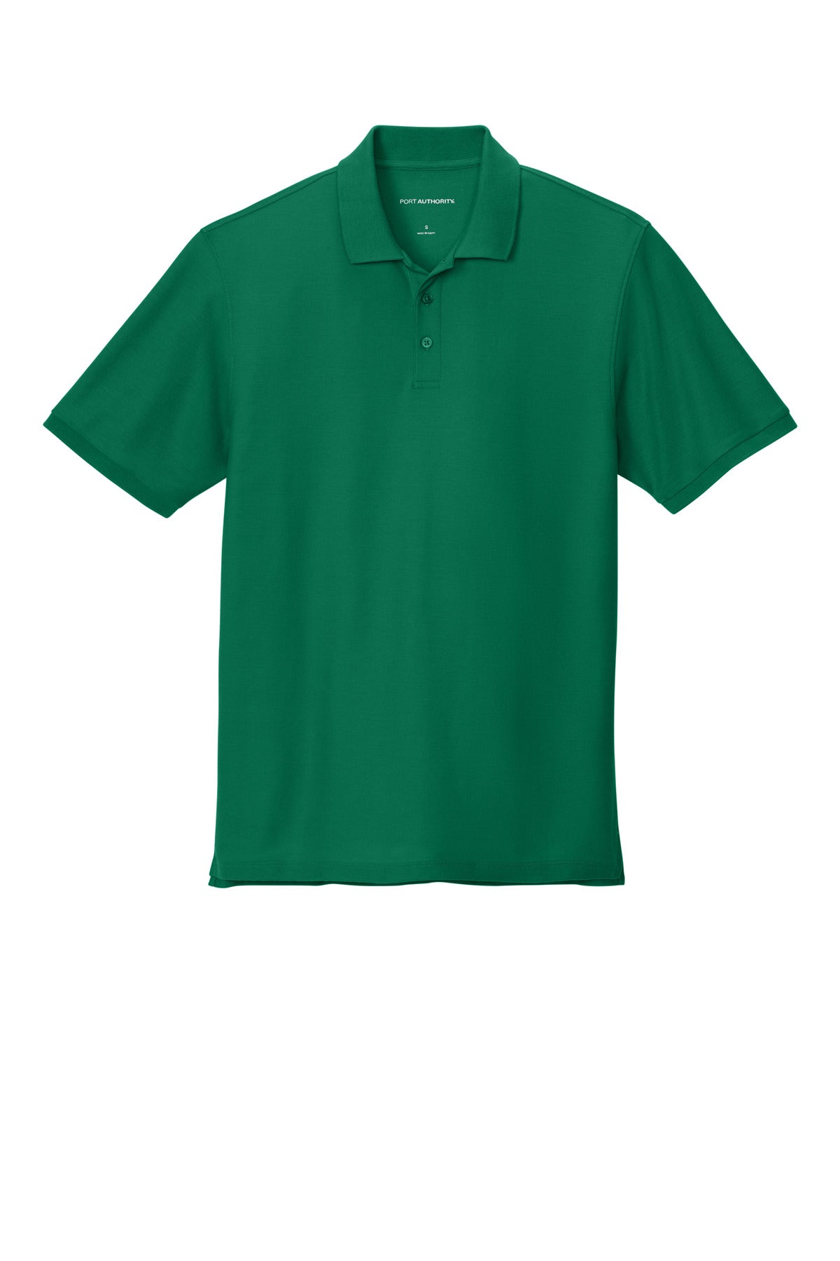 Front View of KellyGreen Port Authority Wearever Signature Pique Polo K200