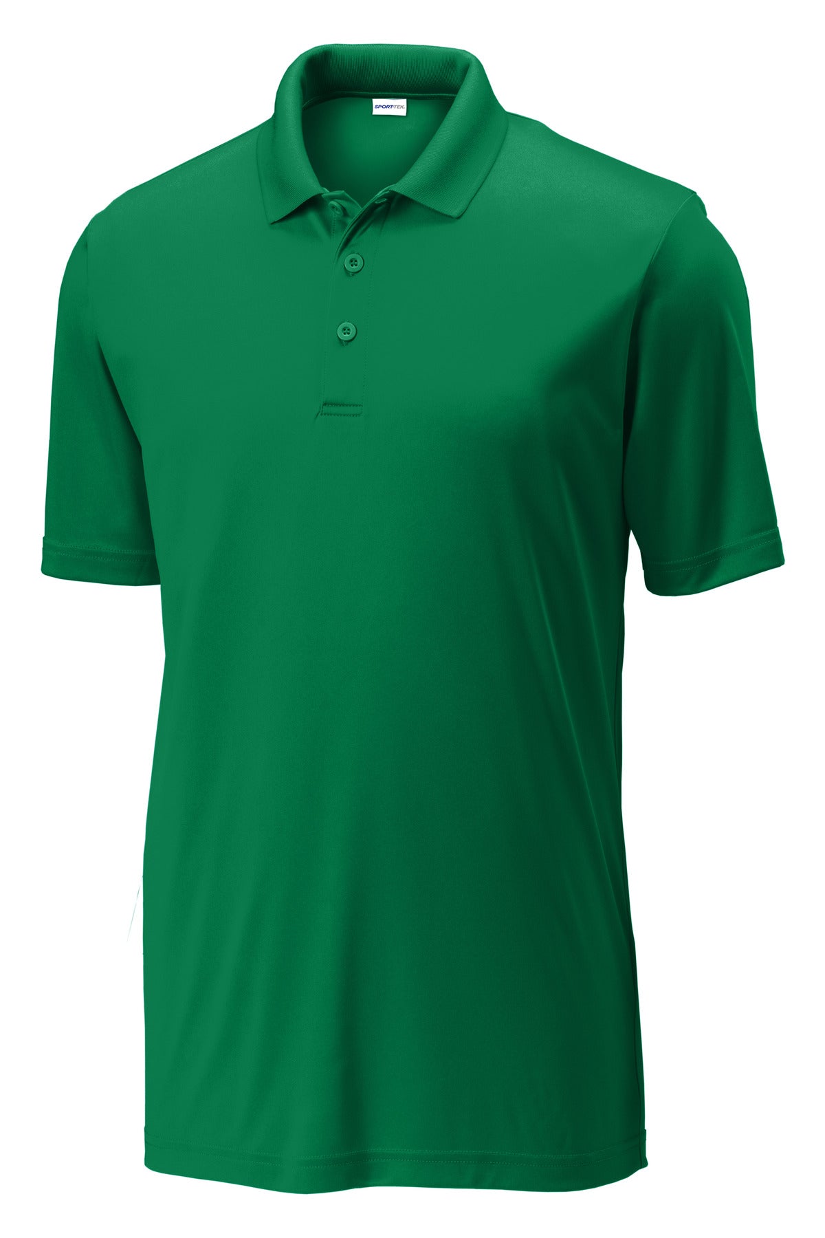 Front View of KellyGreen Sport-Tek PosiCharge Competitor Polo. ST550