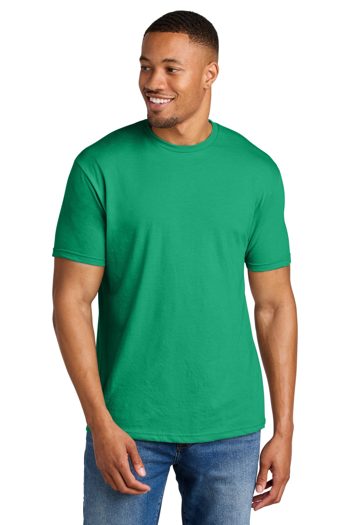 Front View of KellyMist Gildan Softstyle CVC Tee 64000CVC