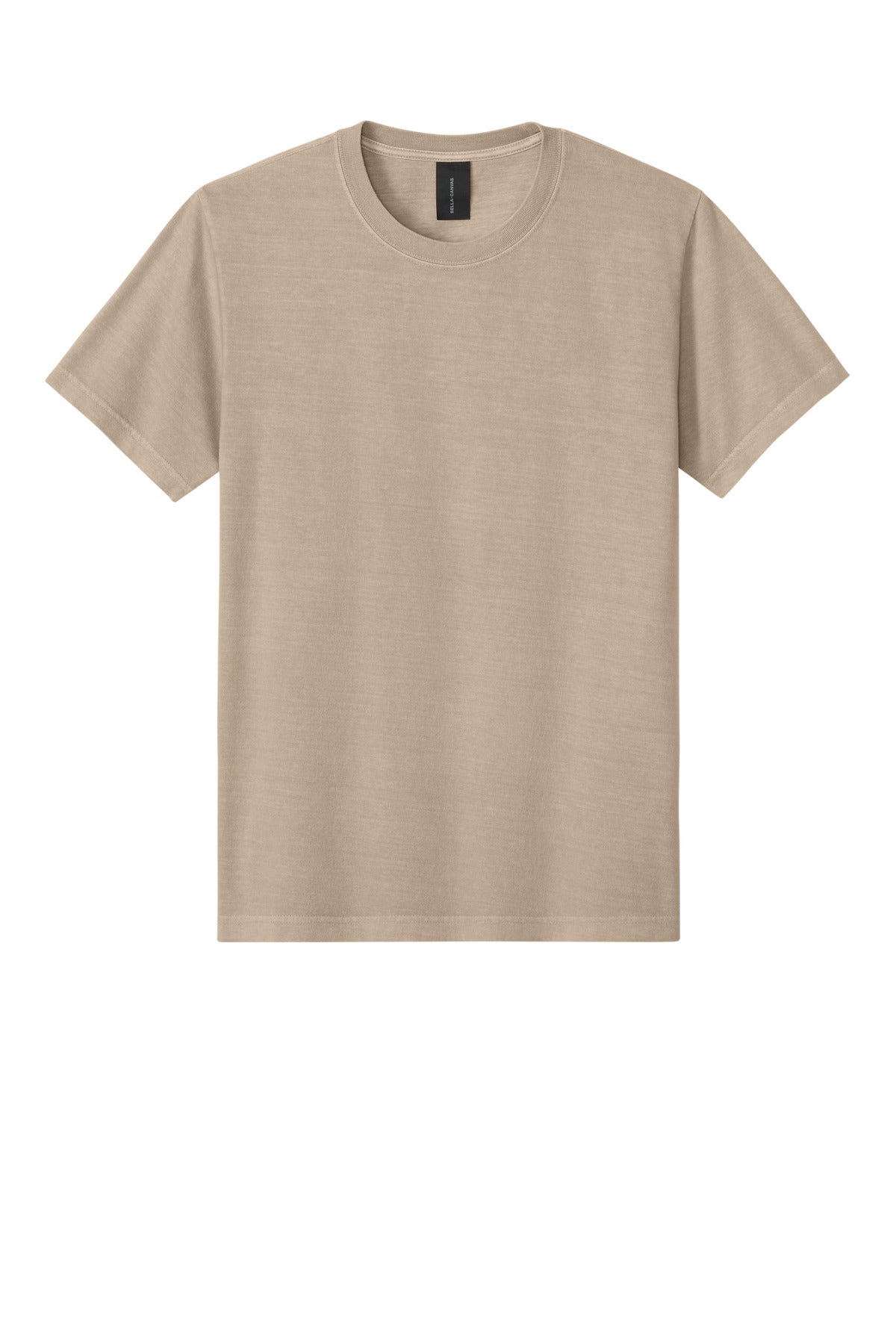Front View of Khaki BELLA+CANVAS Unisex Heavyweight Garment-Dyed Tee BC4810GD