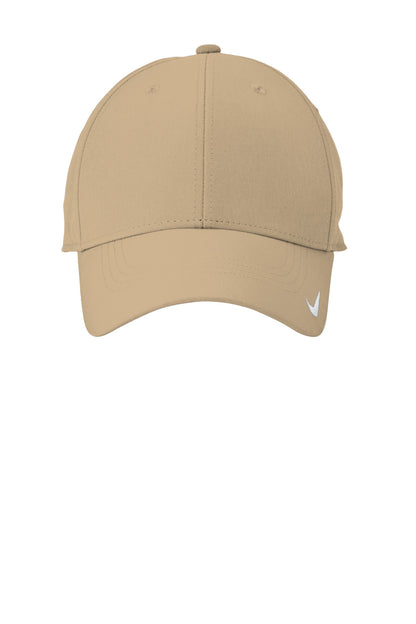 Front View of Khaki Nike Dri-FIT Legacy Cap NKFB6447