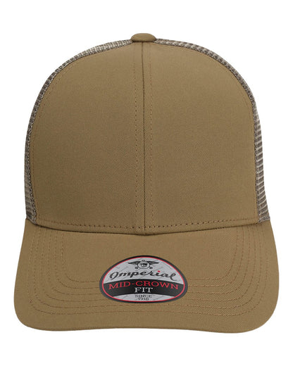 Front View of Khaki The Whitaker Mesh Cap - 1988M