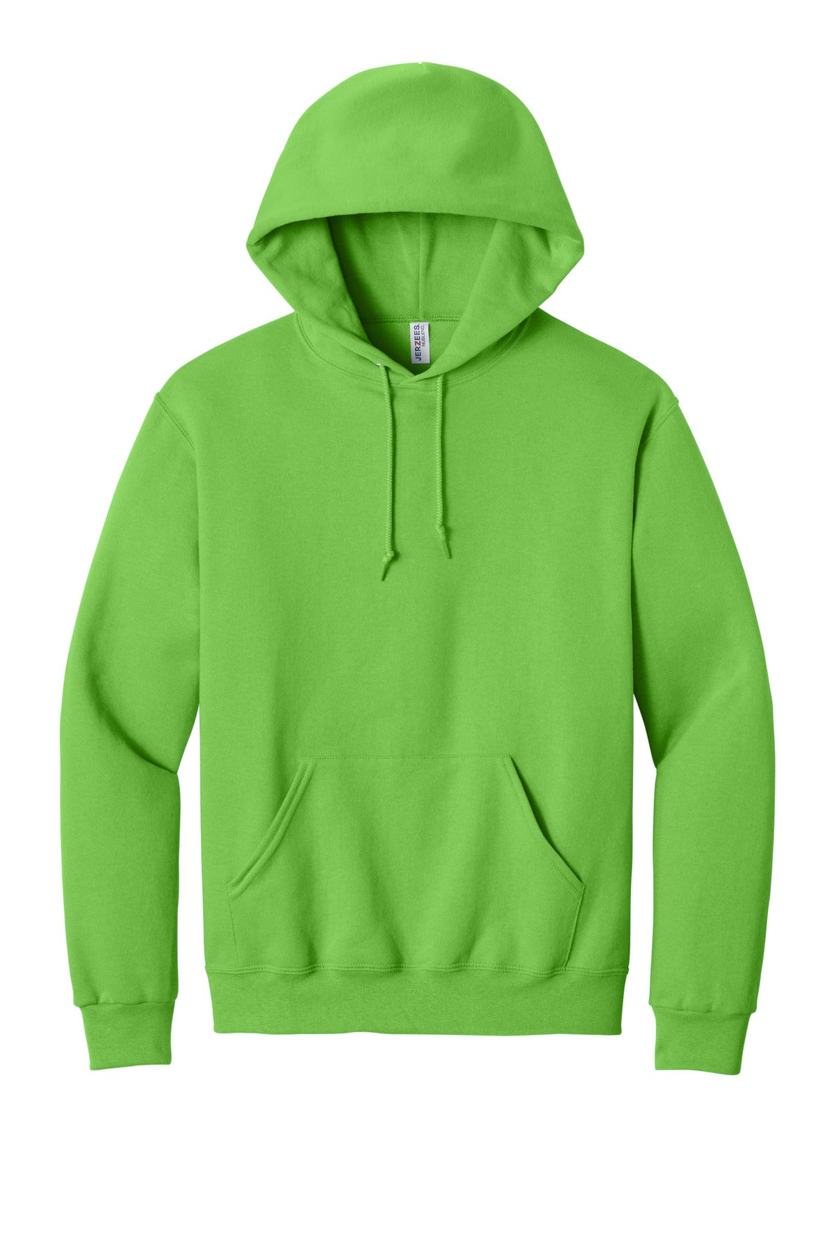 Front View of Kiwi Jerzees NuBlend Pullover Hooded Sweatshirt. 996M