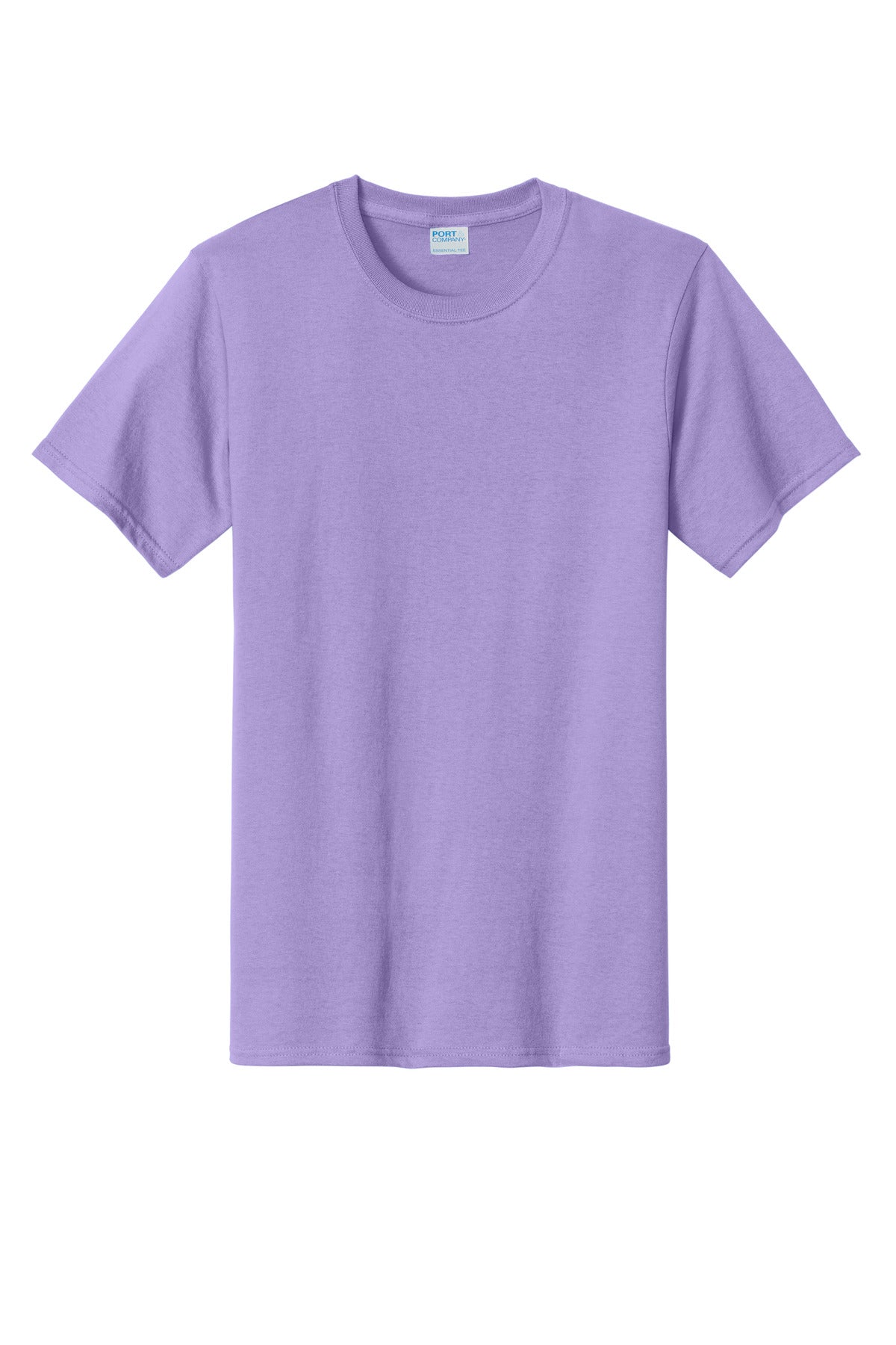 Front View of Lavender Port & Co Tall Essential Tee. PC61T