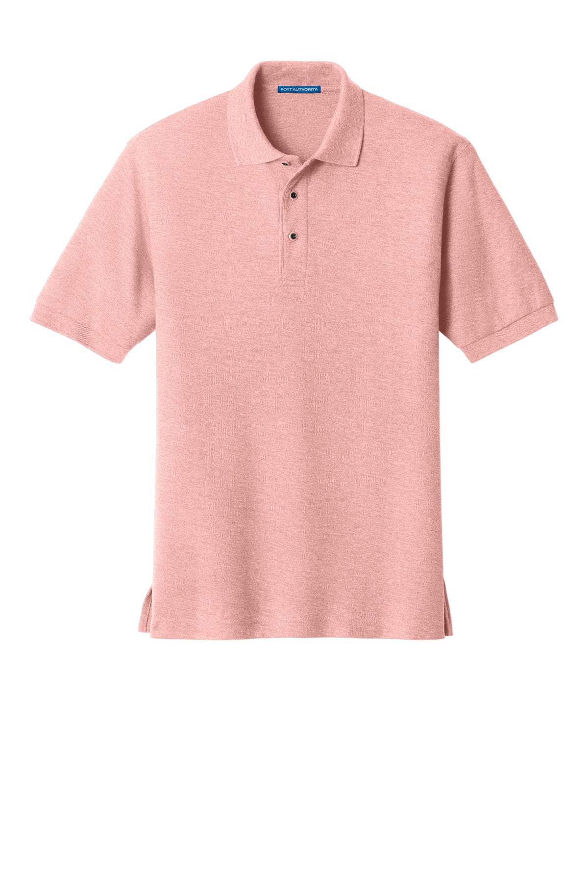 Front View of Light Pink Port Authority Extended Size Silk Touch Polo K500ES