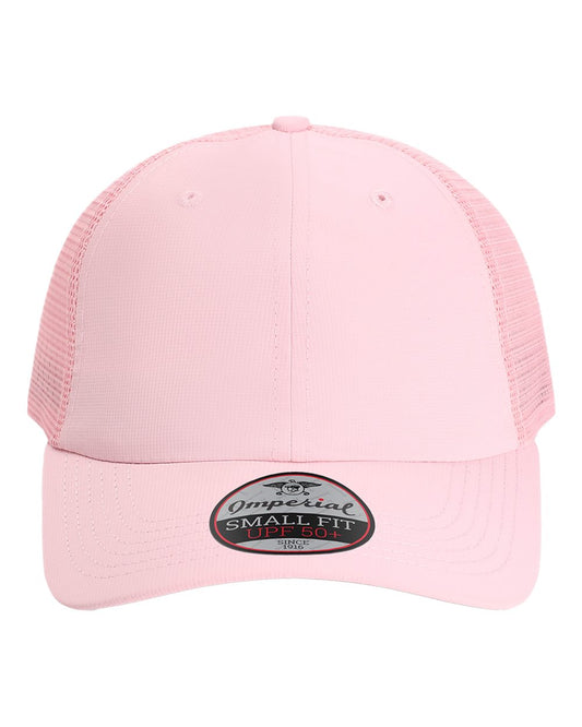 Front View of Light Pink The Hinsen Women's Mesh Back Cap - L338M