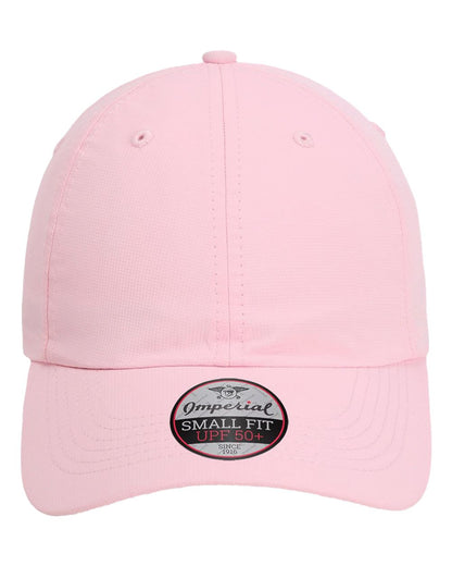 Front View of Light Pink The Hinsen Women's Performance Ponytail Cap - L338
