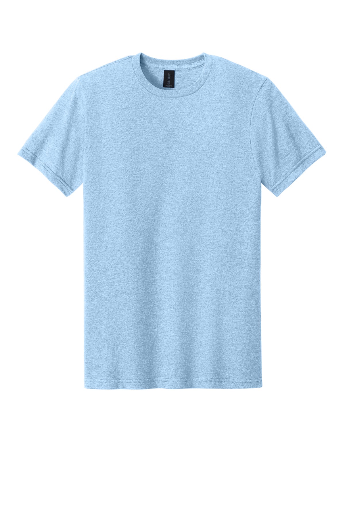 Front View of LightBlMst Gildan Softstyle CVC Tee 64000CVC