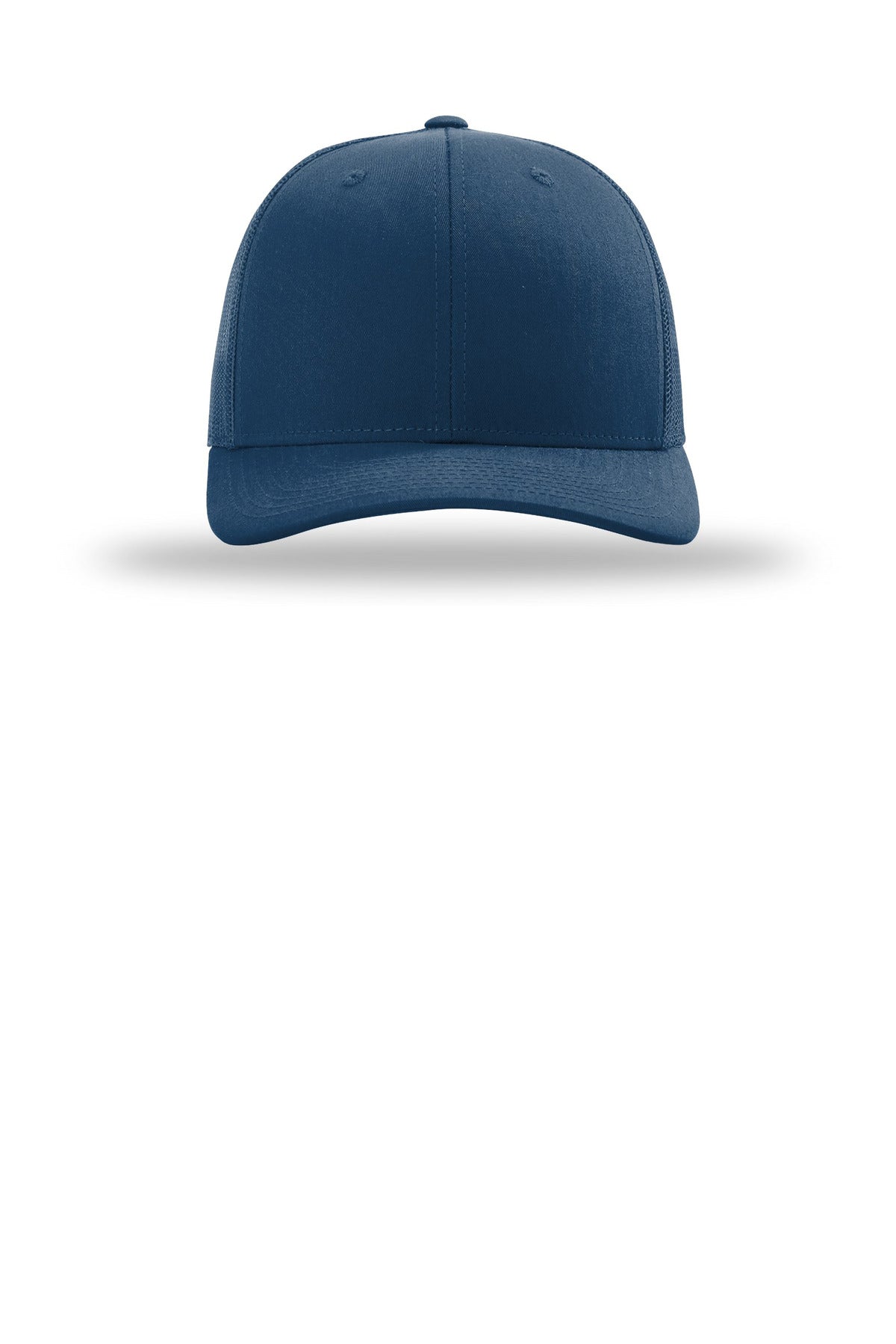 Front View of LightBlue Richardson Trucker Cap 112