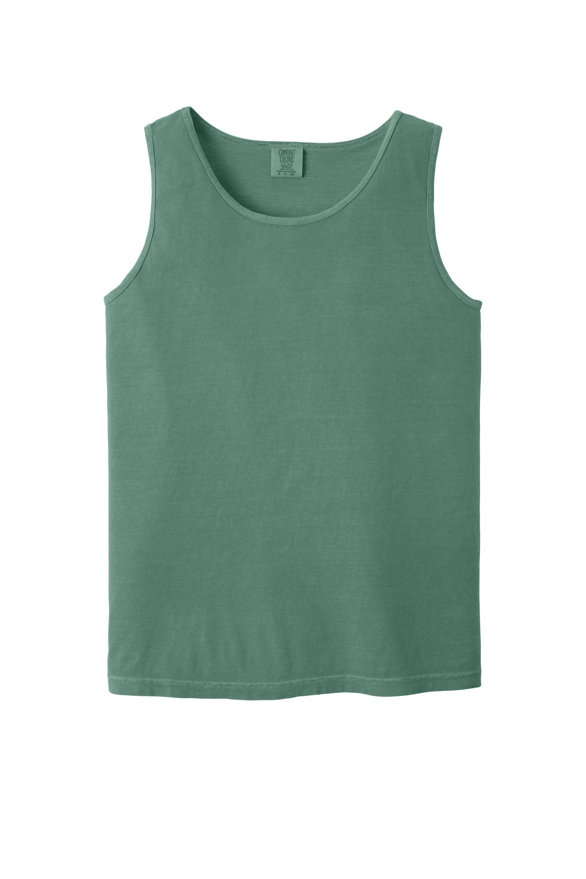 Front View of LightGreen COMFORT COLORS Heavyweight Ring Spun Tank Top. 9360