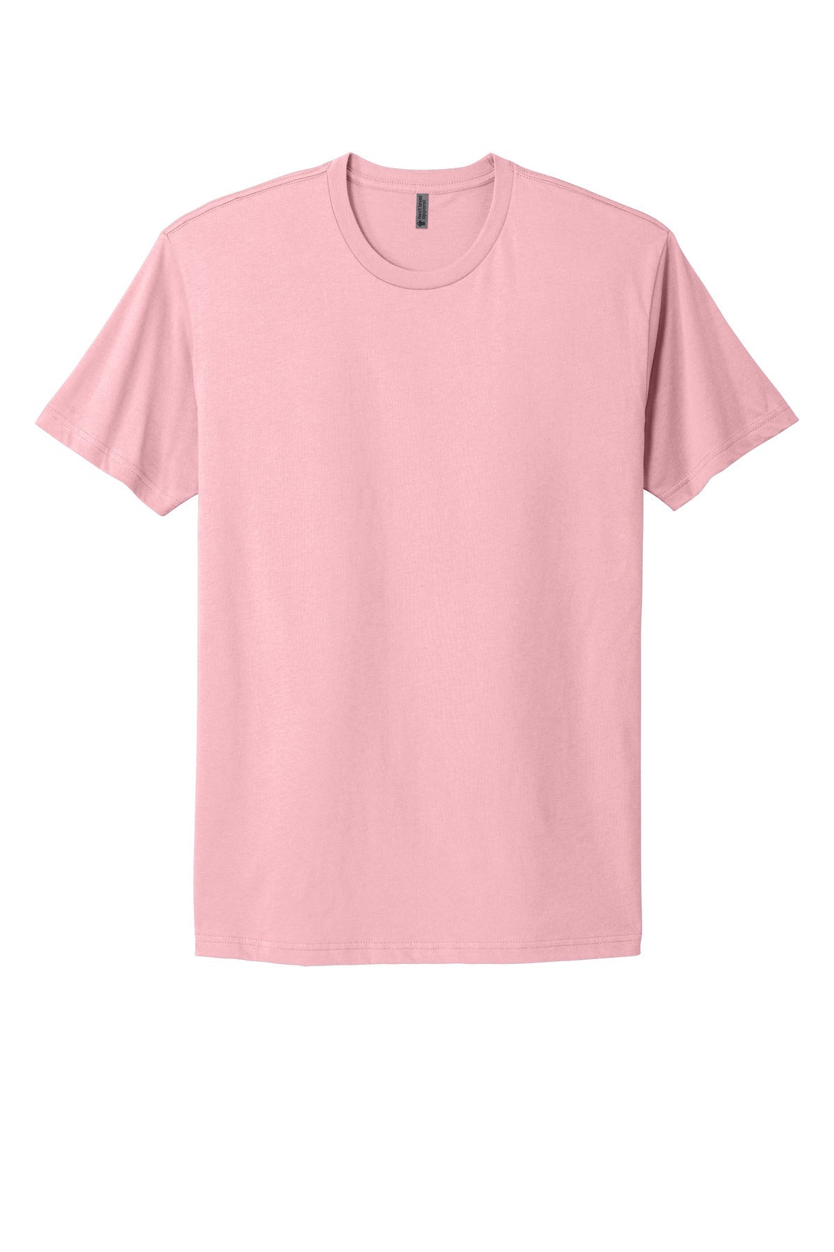 Front View of LightPink Next Level Apparel Adult Cotton Tee. NL3600