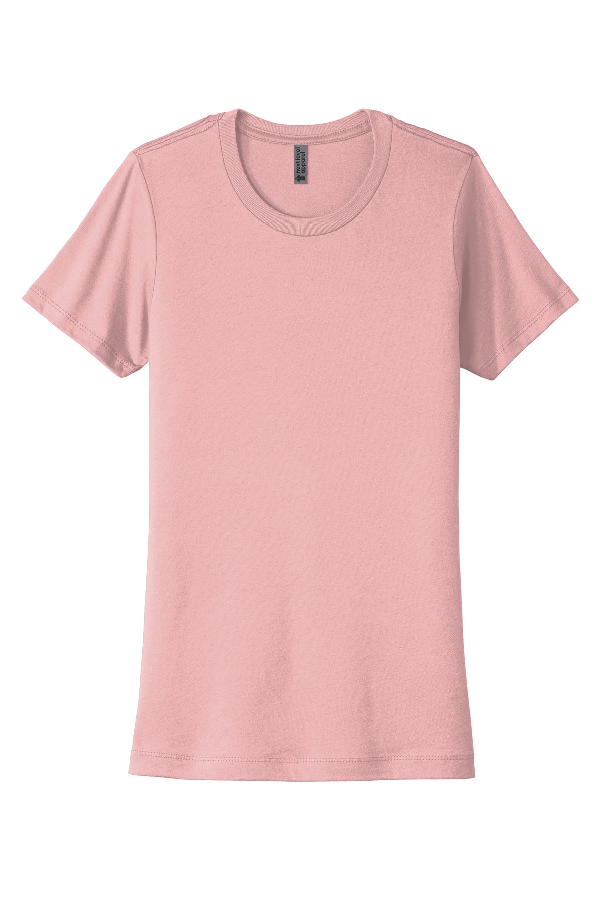 Front View of LightPink Next Level Apparel Women's Cotton Tee. NL3900