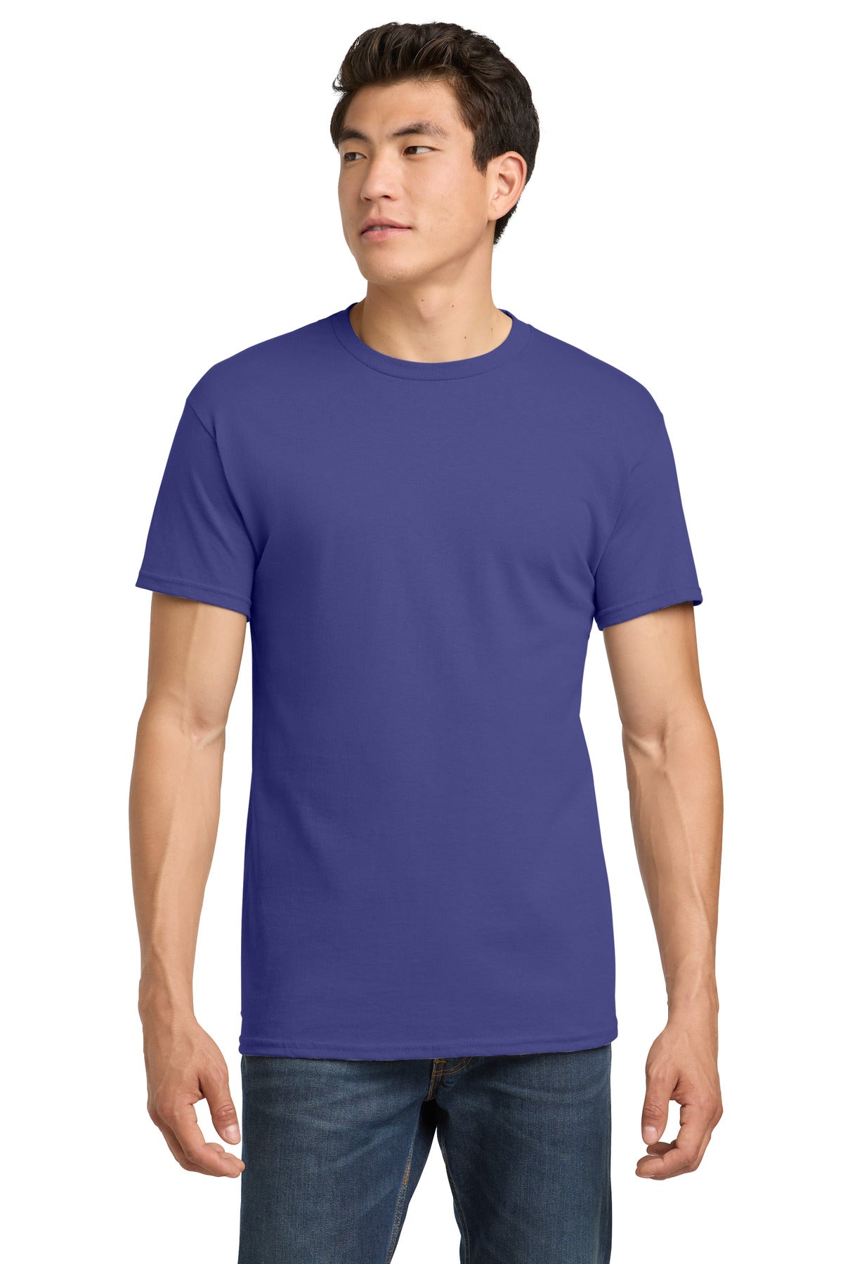 Front View of Lilac Gildan - Heavy Cotton 100% Cotton T-Shirt. 5000
