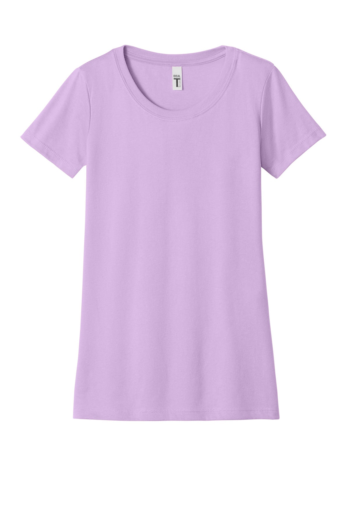 Front View of Lilac Next Level Apparel Women's Ideal Tee NL1510