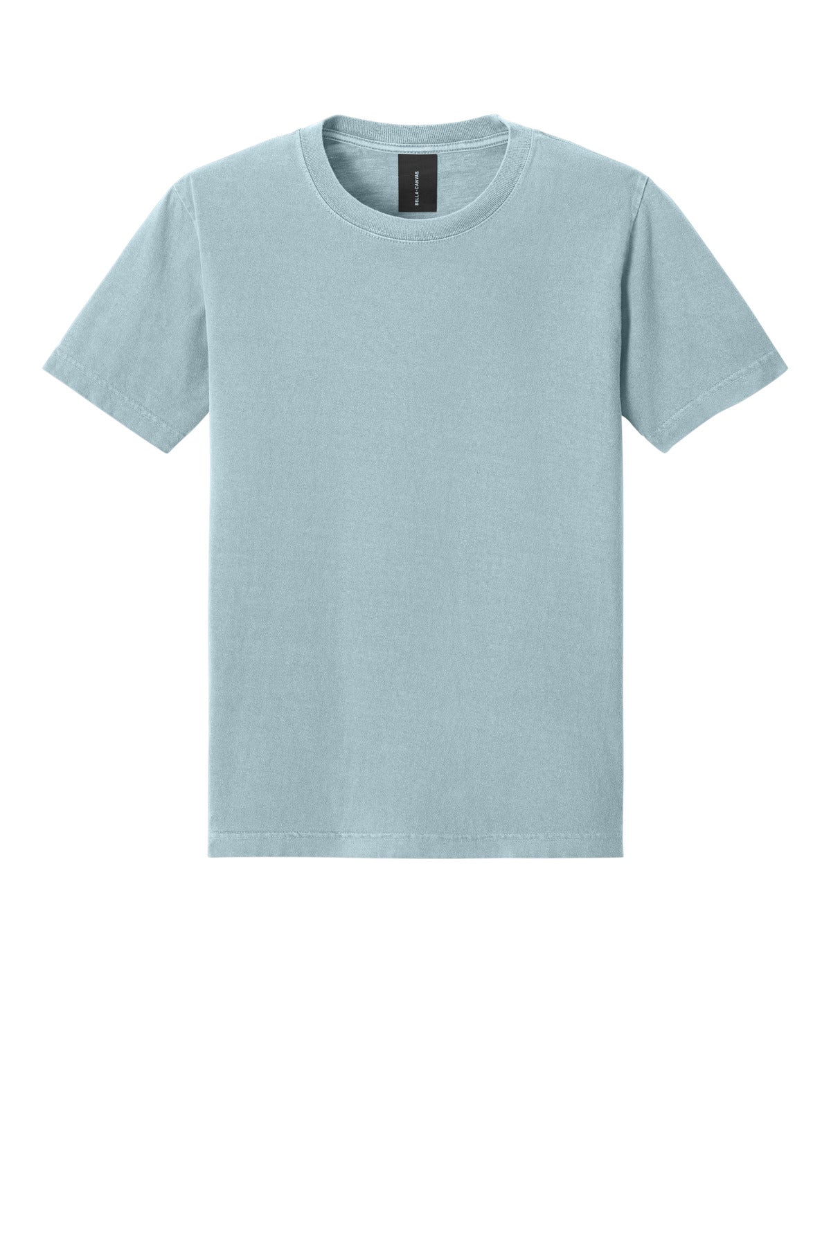 Front View of LtWsdDenim BELLA+CANVAS Unisex Heavyweight Garment-Dyed Tee BC4810GD