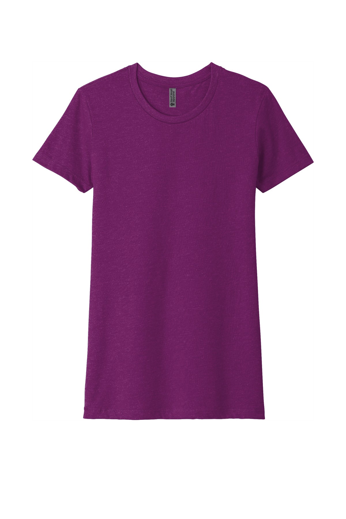 Front View of Lush Next Level Apparel Women's CVC Tee. NL6610