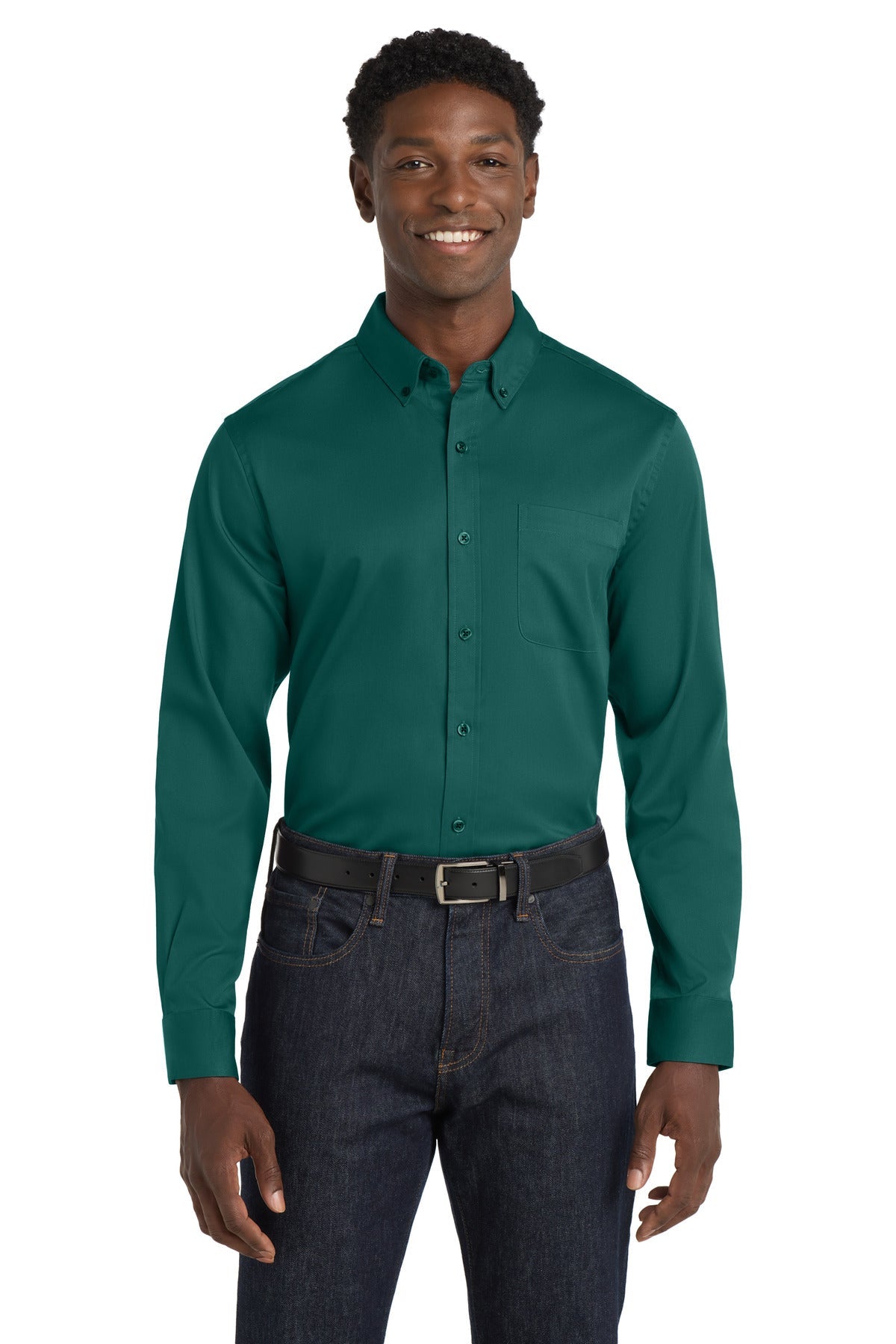 Port Authority Long Sleeve SuperPro React Twill Shirt. W808 – GearOne