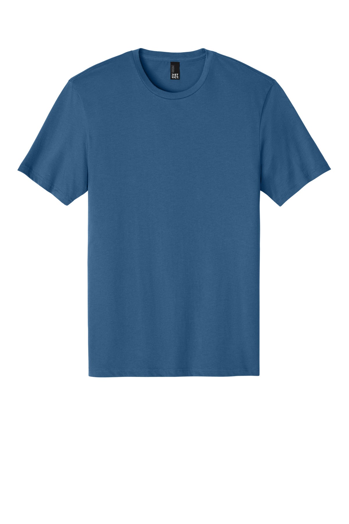 Front View of Maritime Blue District Perfect Weight Tee. DT104