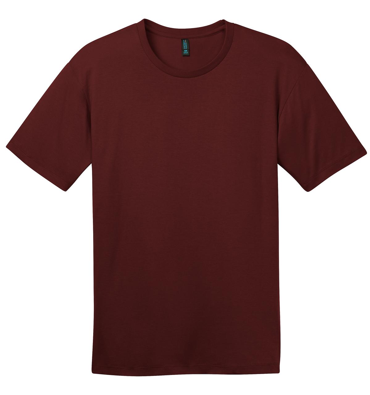 Front View of Maroon District Perfect Weight Tee. DT104