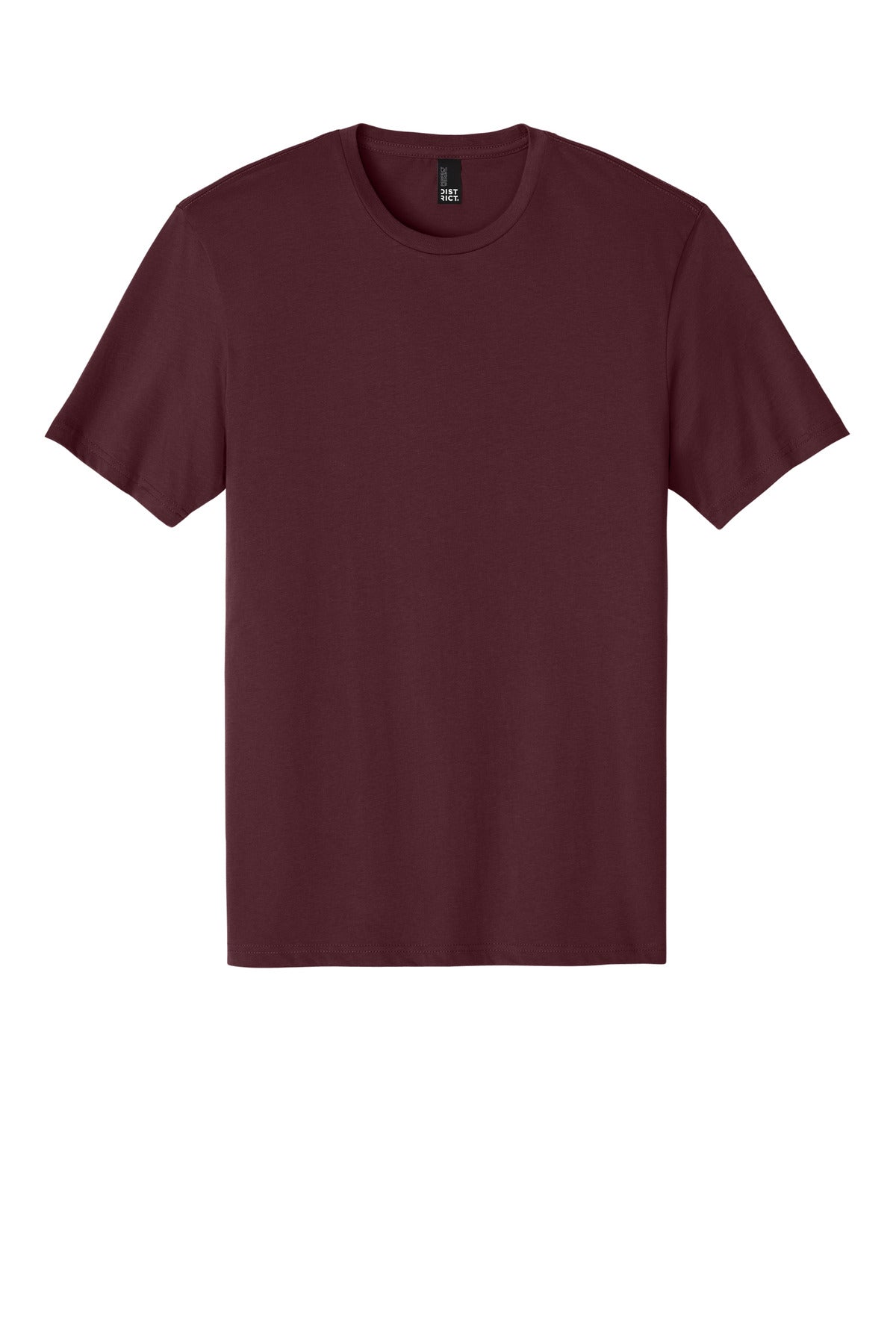 Front View of Maroon District Perfect Weight Tee. DT104