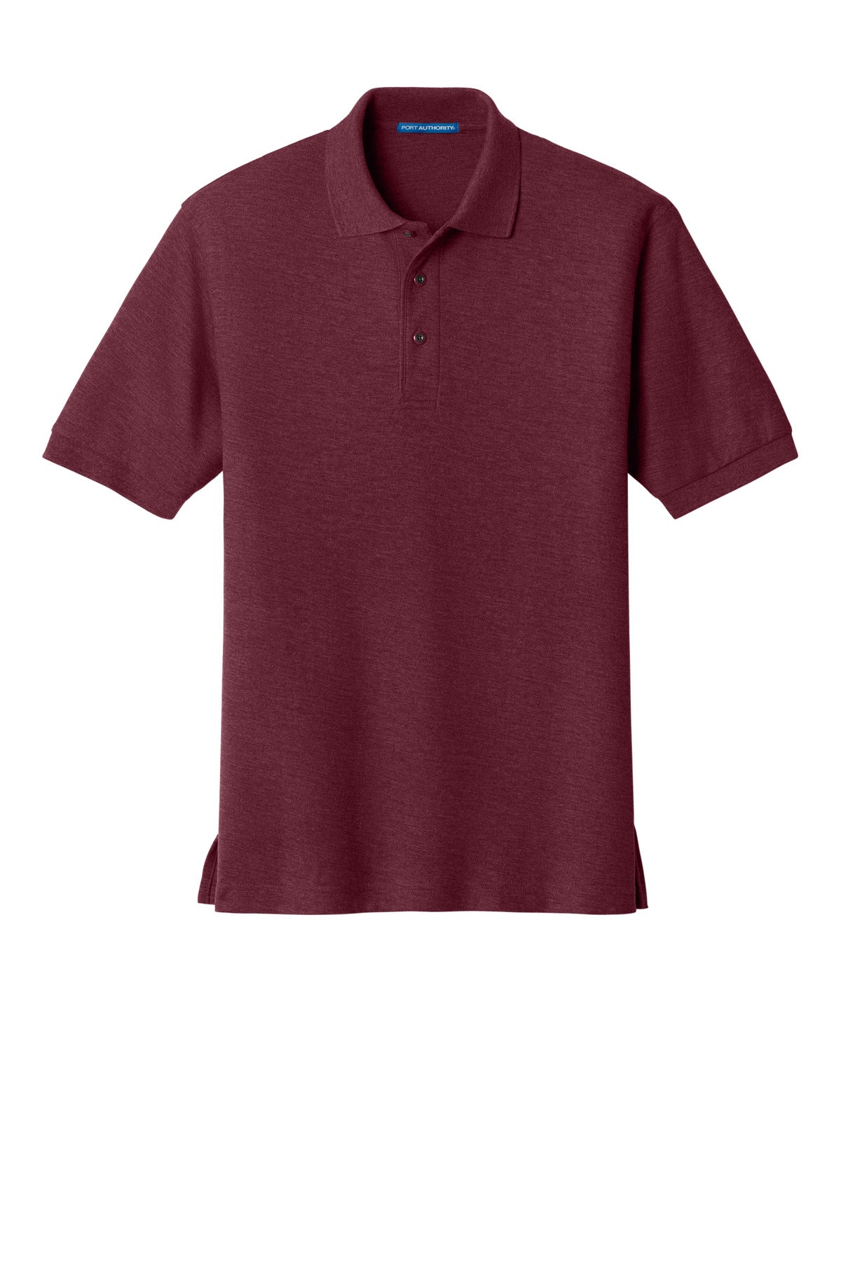 Front View of Maroon Port Authority Extended Size Silk Touch Polo K500ES