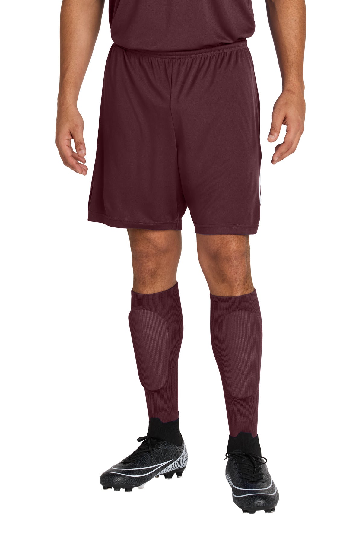 Front View of Maroon Sport-Tek All Sport OTC Socks STA05