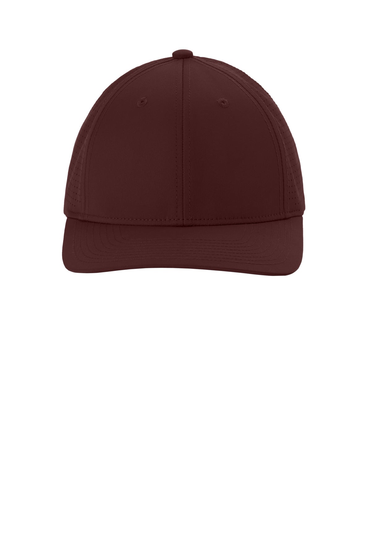 Front View of Maroon Sport-Tek Pro-Cut Adjustable Cap STC65