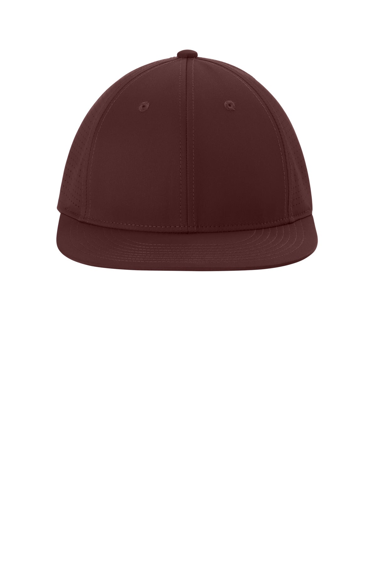 Front View of Maroon Sport-Tek Pro-Cut Stretch-Tek Cap STC64