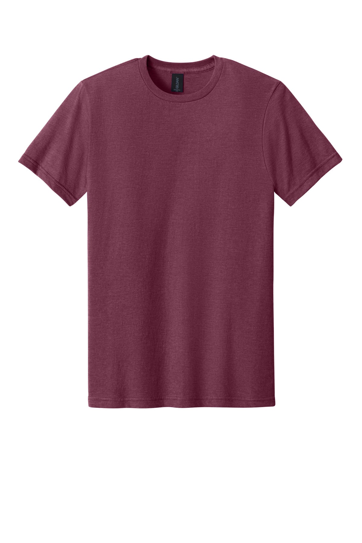 Front View of MaroonMist Gildan Softstyle CVC Tee 64000CVC