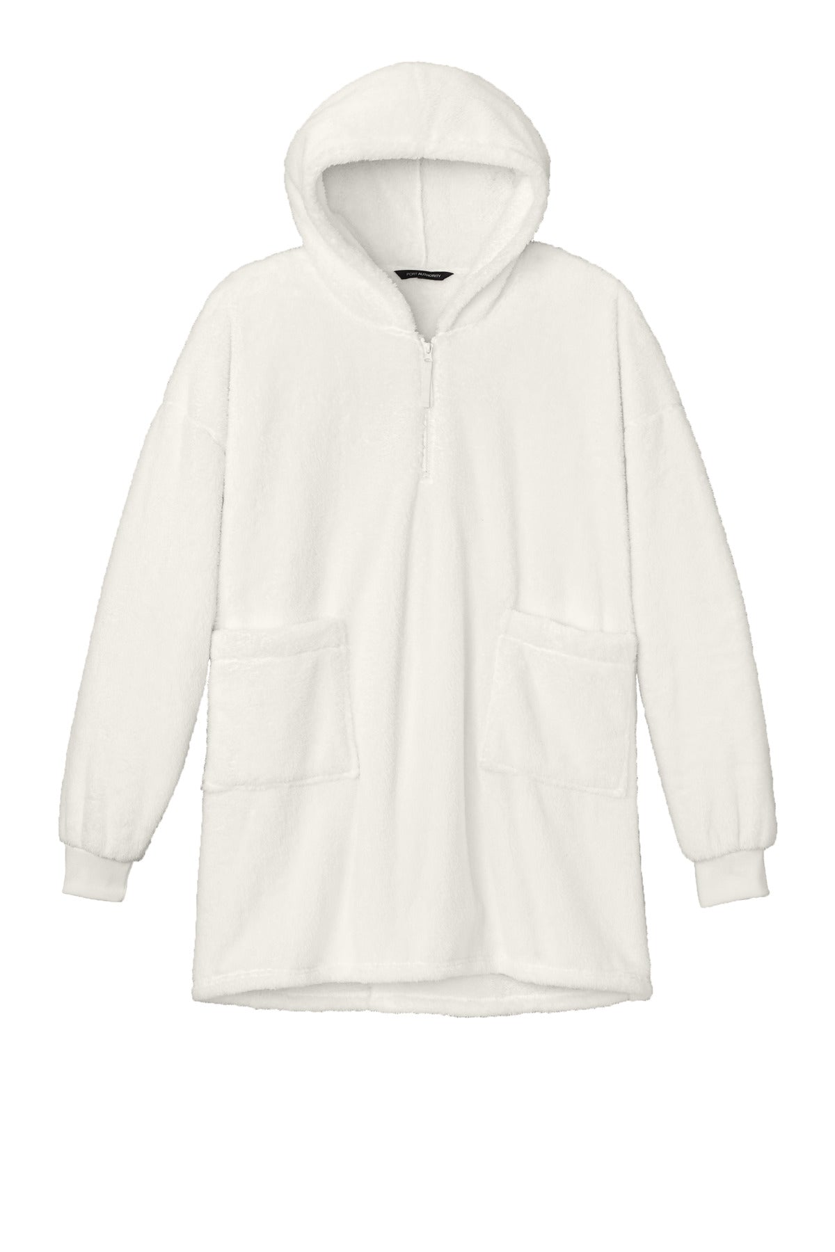 Front View of Marshmllw Port Authority Plush Poncho BP42