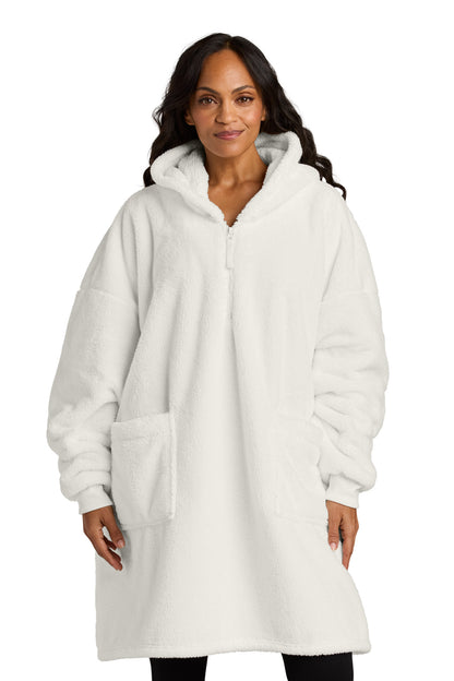 Front View of Marshmllw Port Authority Plush Poncho BP42