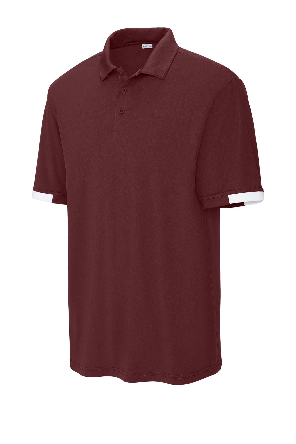 Front View of Mar/White Sport-Tek Club Colorblock Polo ST444