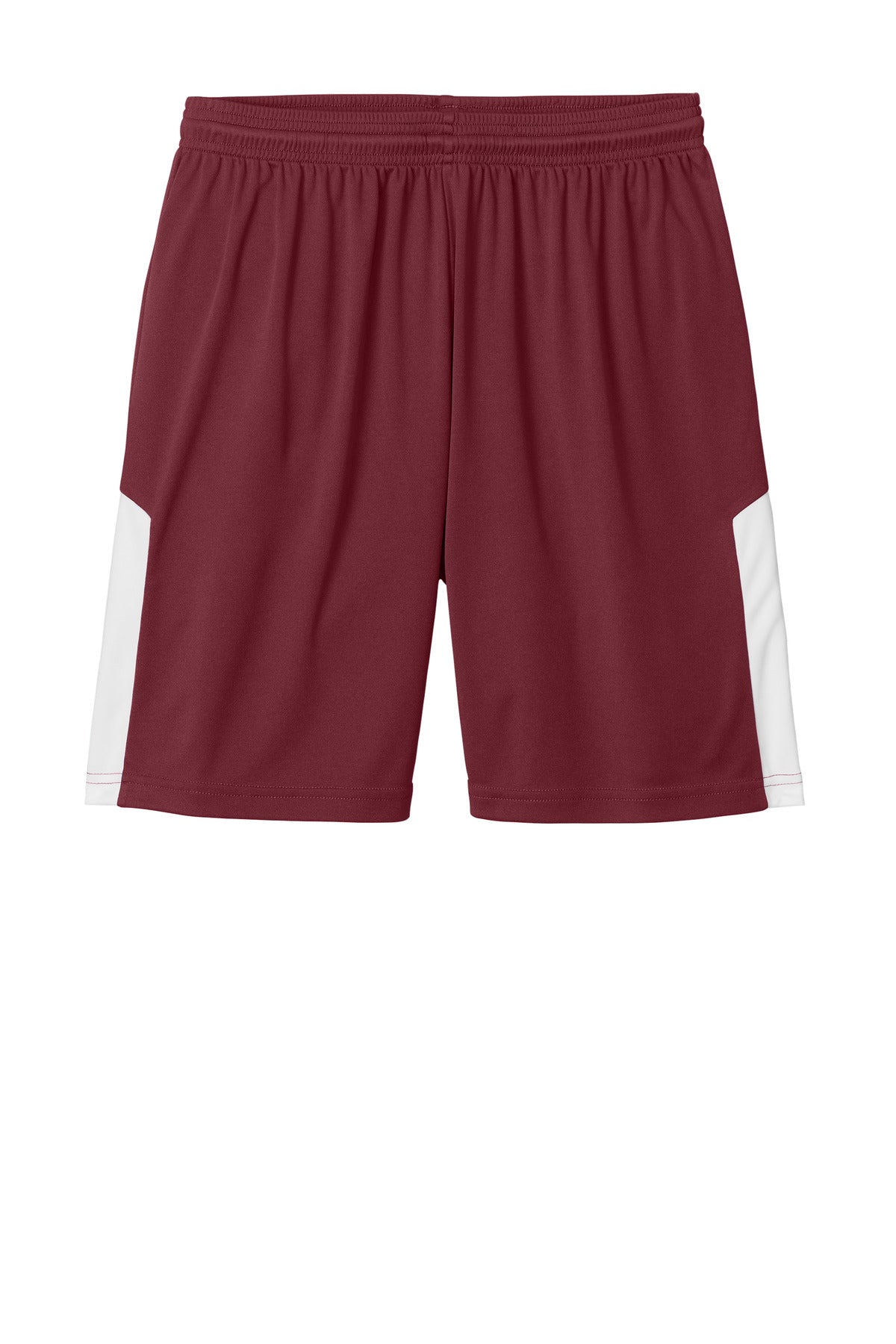 Front View of Mar/White Sport-Tek Competitor United 7" Short ST103