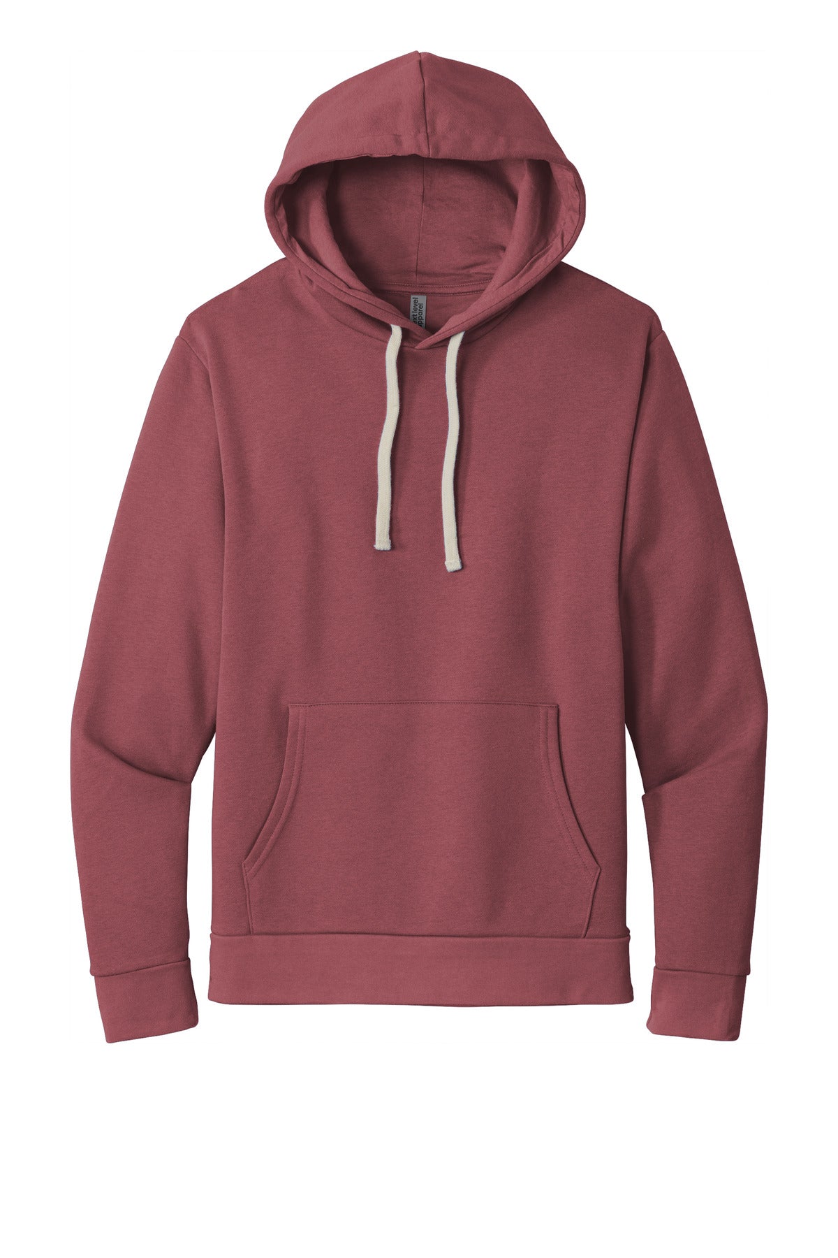 Front View of Mauve Next Level Apparel Adult Santa Barbara Pullover Hoodie. NL9303