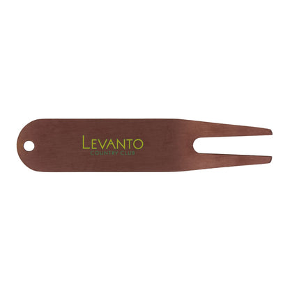 Front View of Metallic Classic Metal Divot Tool
