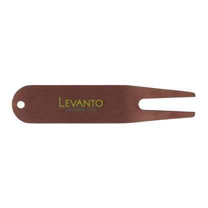 Front View of Metallic Classic Metal Divot Tool