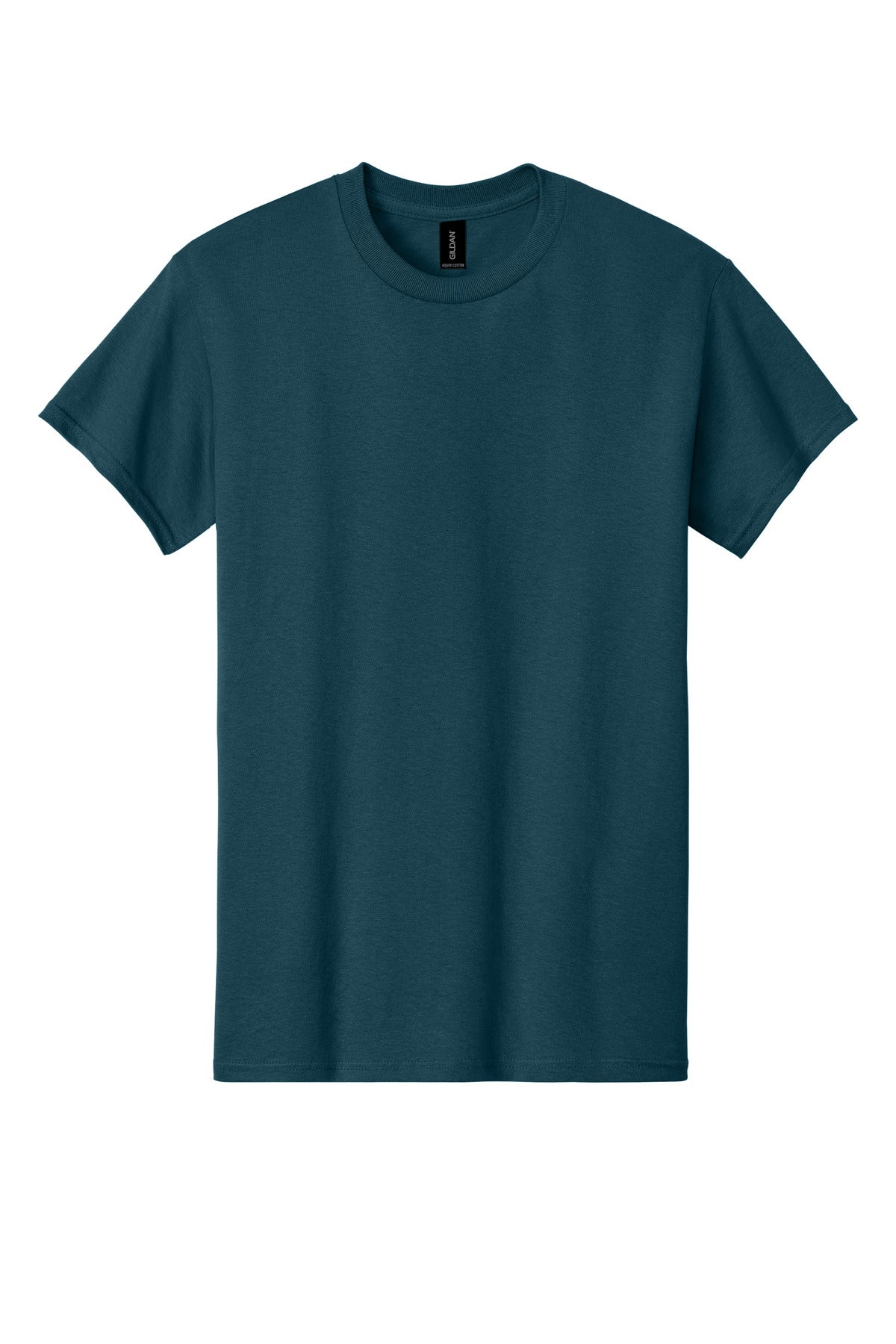 Front View of Midnight Gildan - Heavy Cotton 100% Cotton T-Shirt. 5000