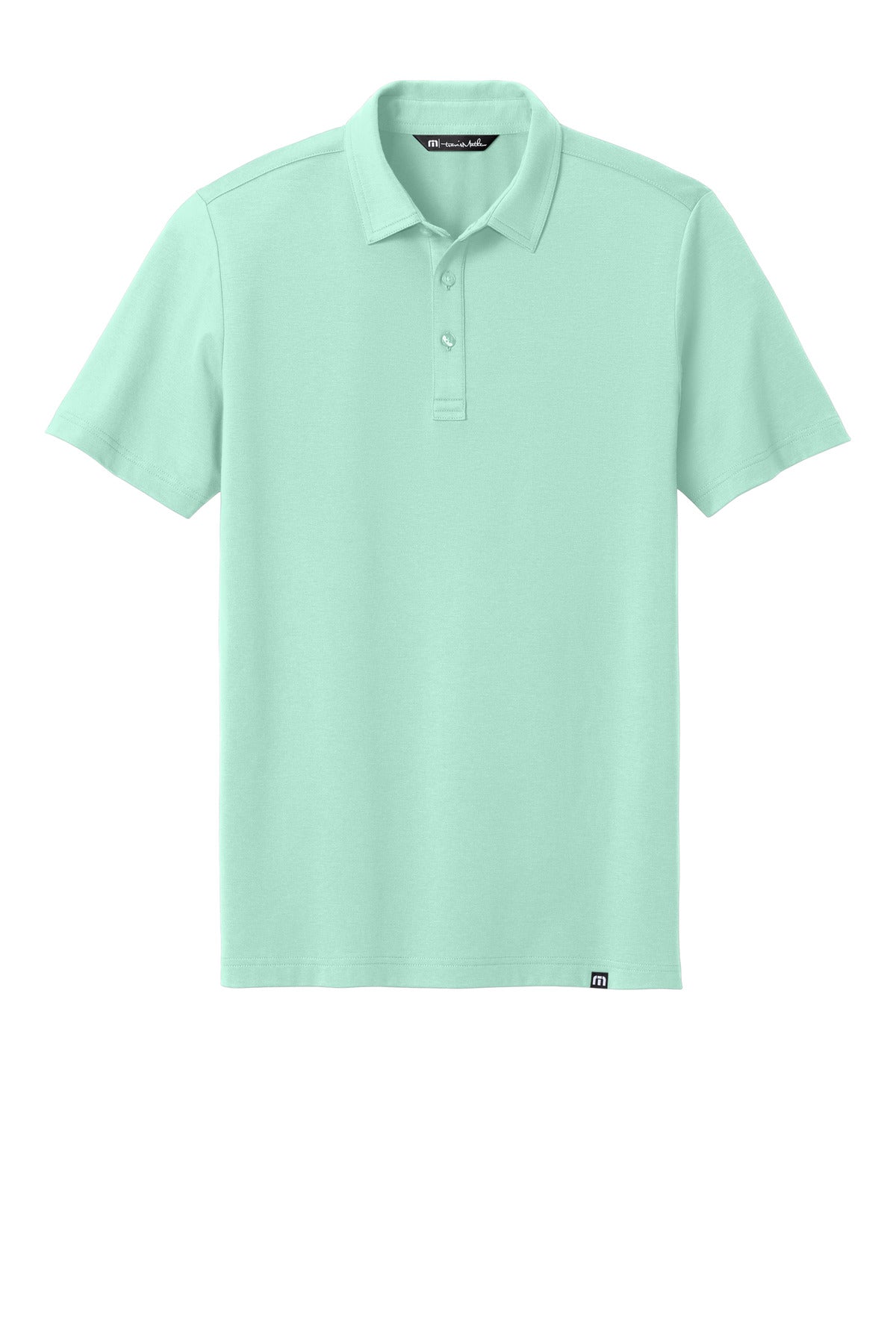 Front View of Mint TravisMathew Glenview Solid Polo TMA41461